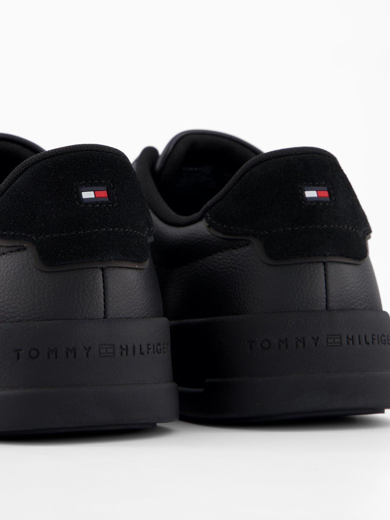 Image 5 of 7 of Tommy Hilfiger Court Leather Trainers - Black