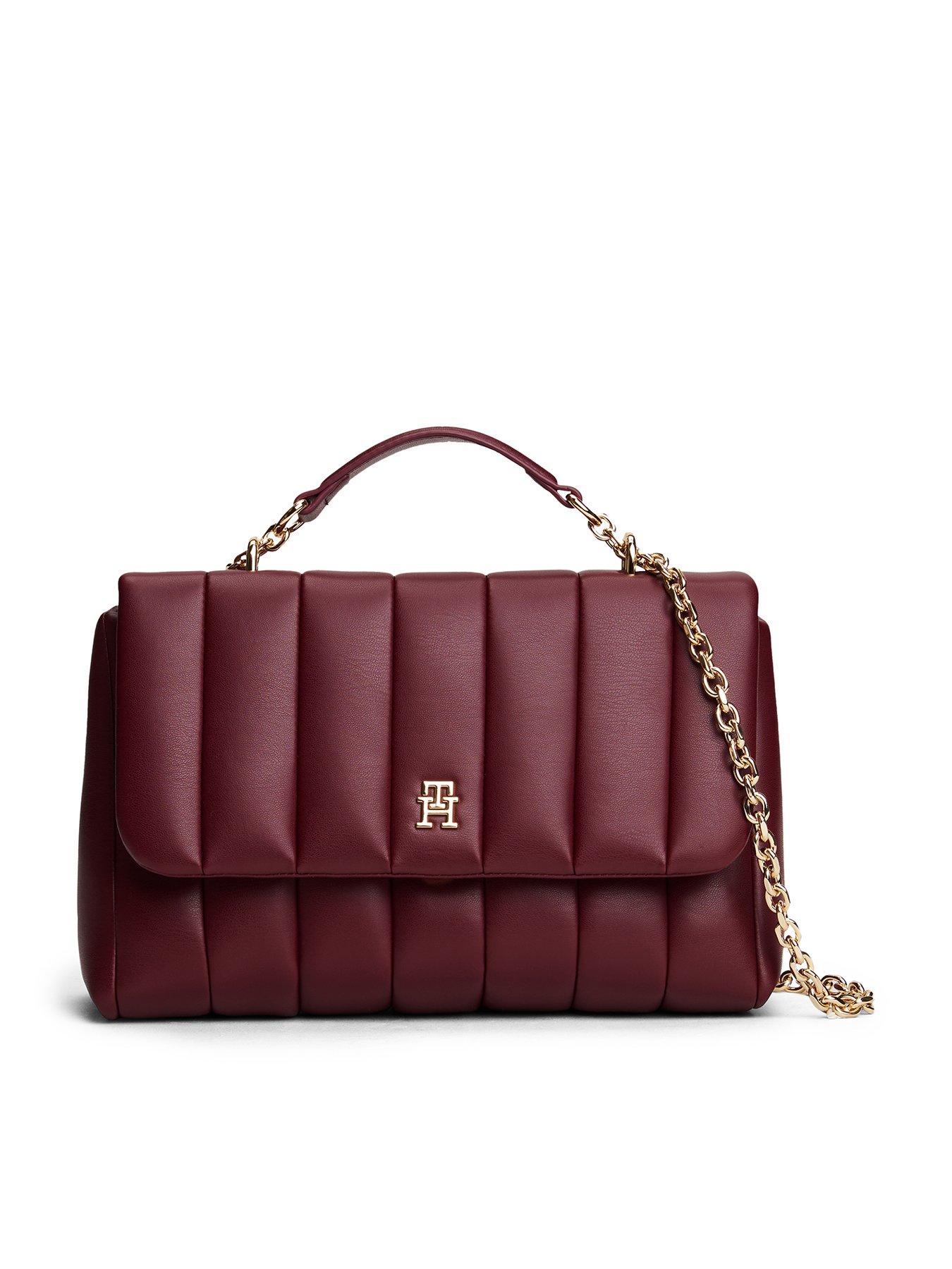  image of tommy-hilfiger-grace-medium-crossover-burgundy