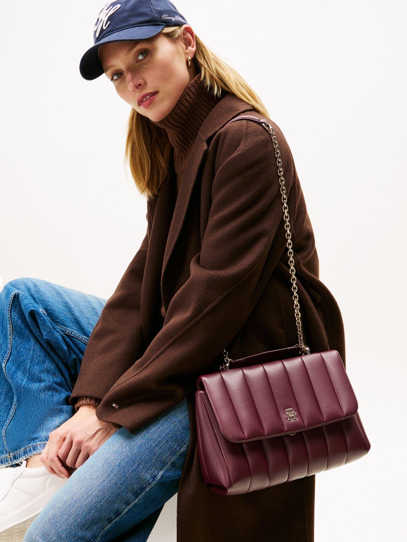  image of tommy-hilfiger-grace-medium-crossover-burgundy