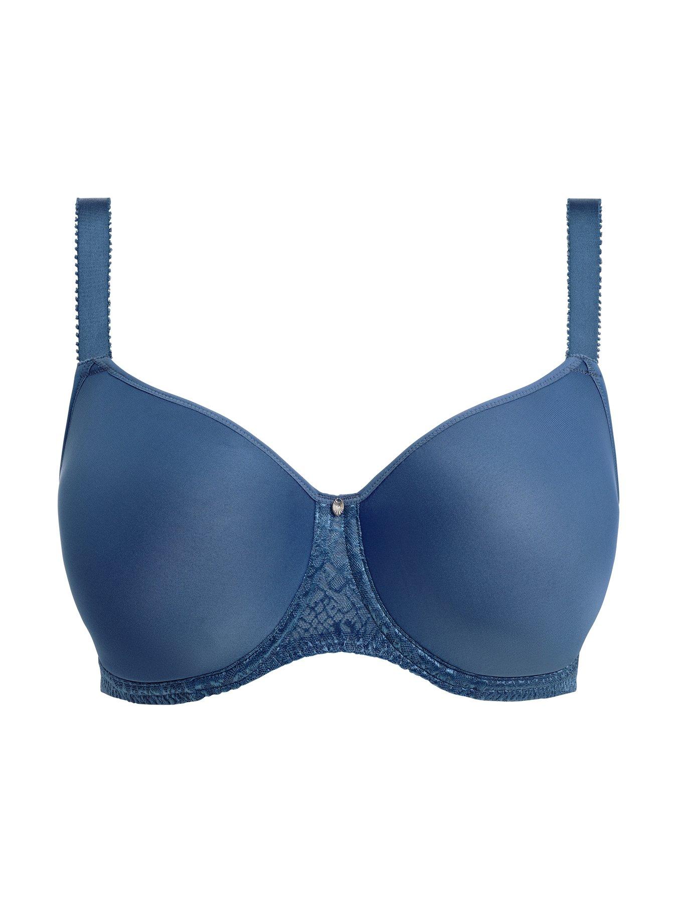  image of fantasie-envisage-underwired-moulded-spacer-bra-blue