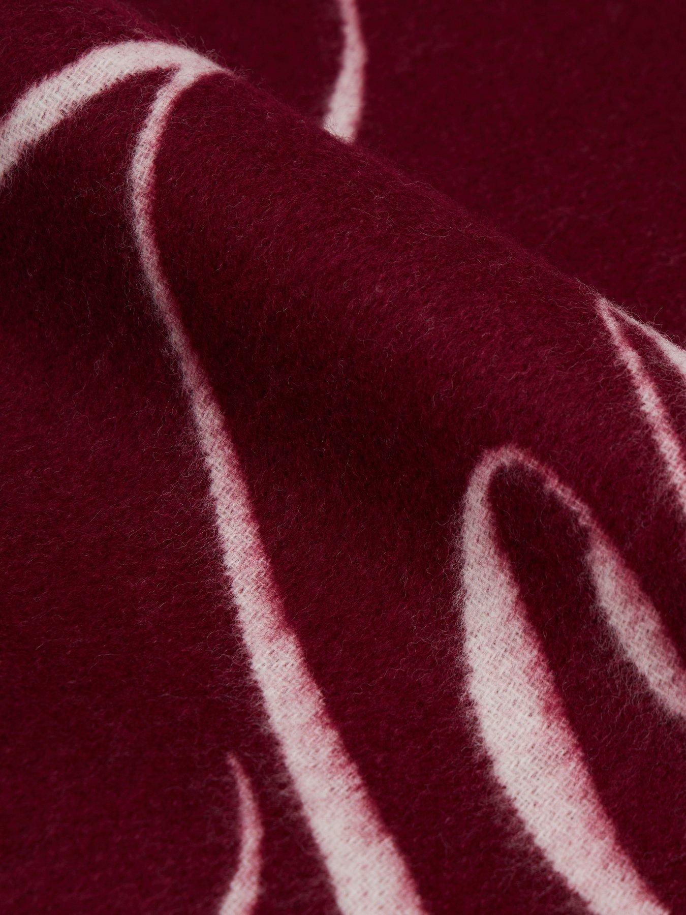 Image 2 of 4 of Tommy Hilfiger Script Logo Scarf - Pink