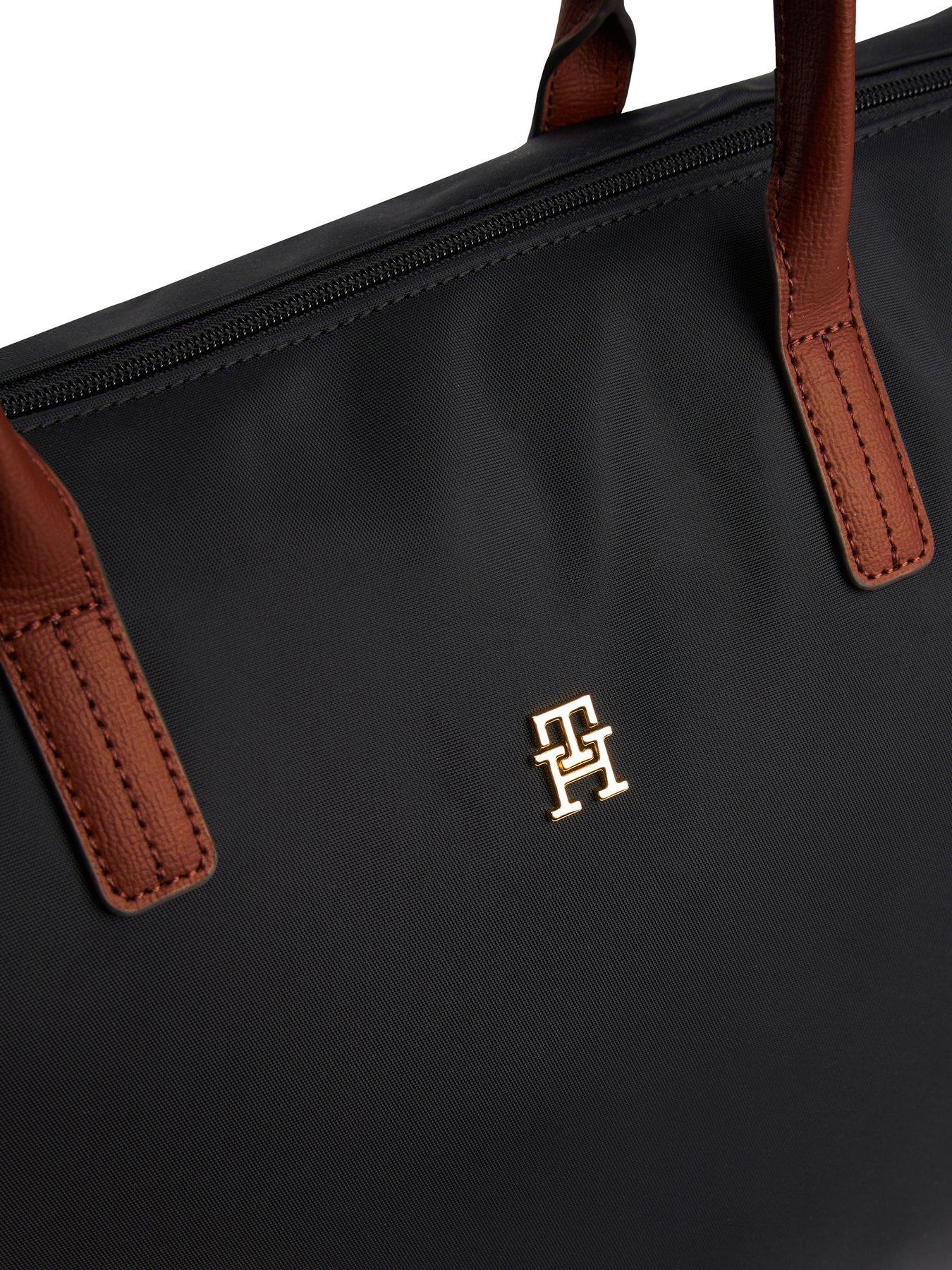 Image 3 of 4 of Tommy Hilfiger Popette Contrast Handle Tote Bag - Black