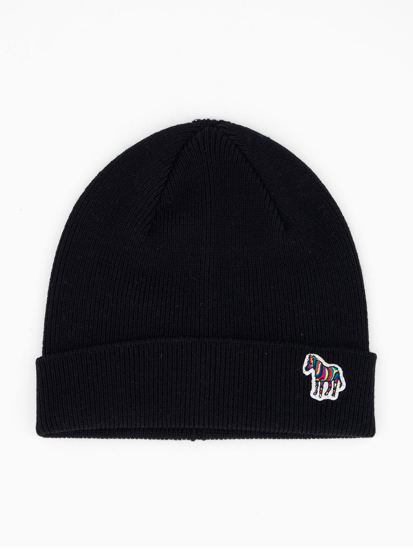 ps-paul-smith-zebra-knitted-beanie-black