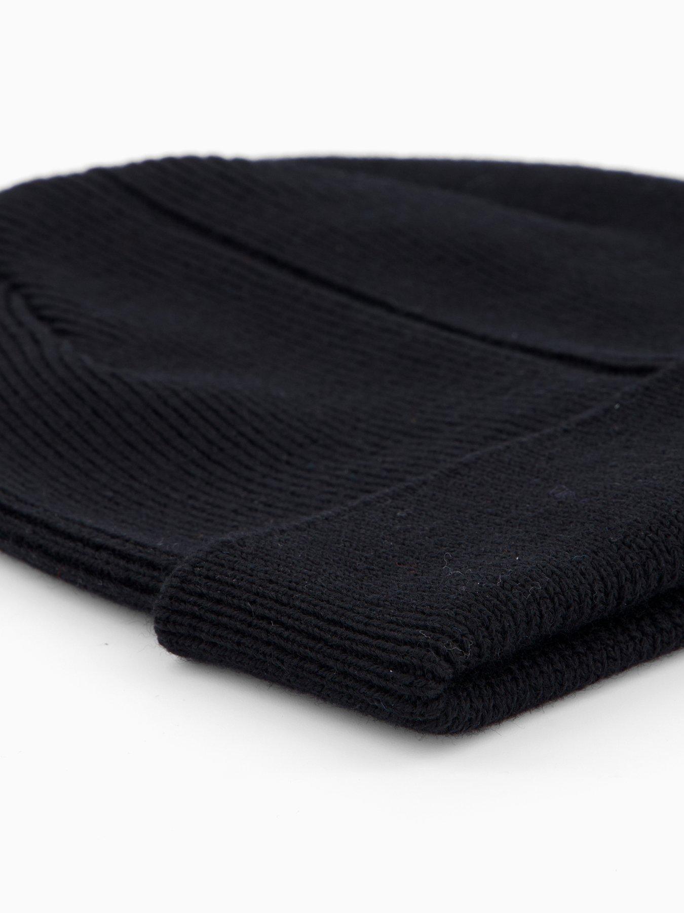  image of ps-paul-smith-zebra-knitted-beanie-black