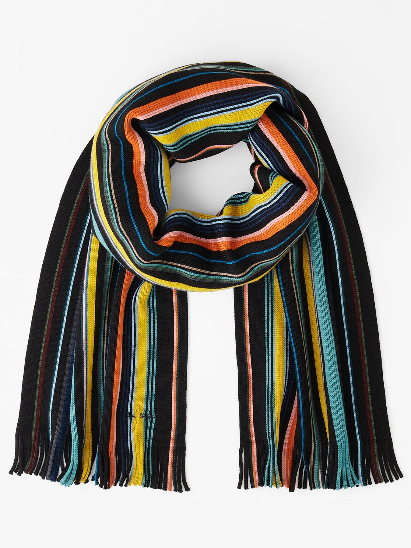 PS PAUL SMITH Ivan Stripe Scarf - Black