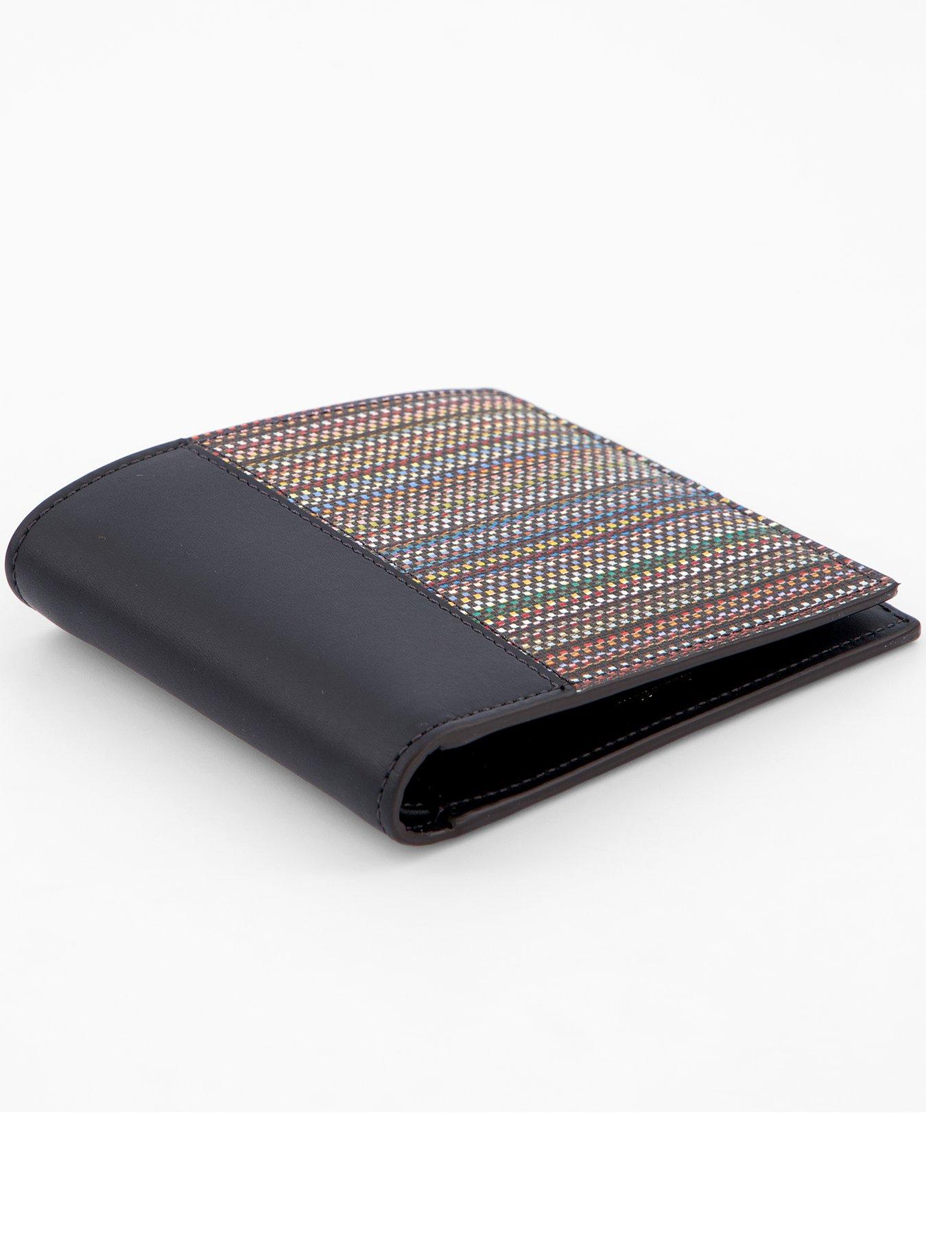 Image 2 of 3 of PS PAUL SMITH Coated Canvas Stripe Billfold Wallet - Black