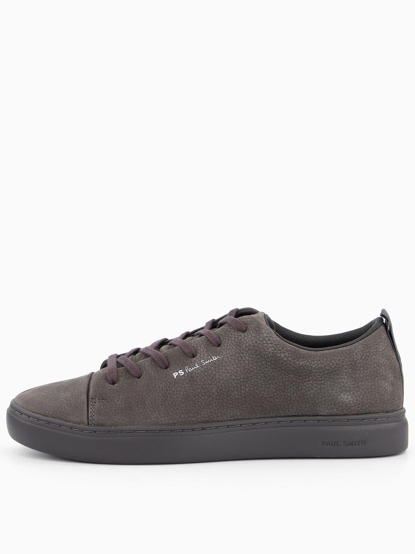 PS PAUL SMITH Lee Nubuck Grain Leather Sneaker - Grey