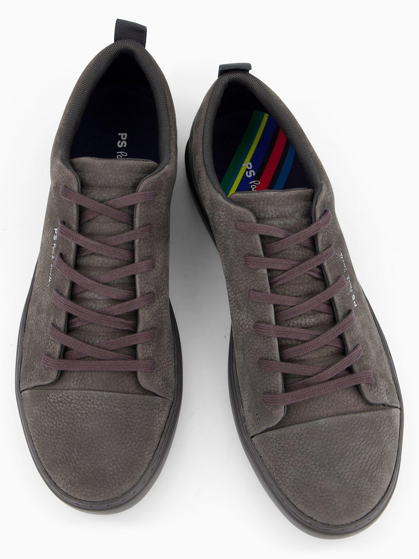 Image 3 of 7 of PS PAUL SMITH Lee Nubuck Grain Leather Sneaker - Grey