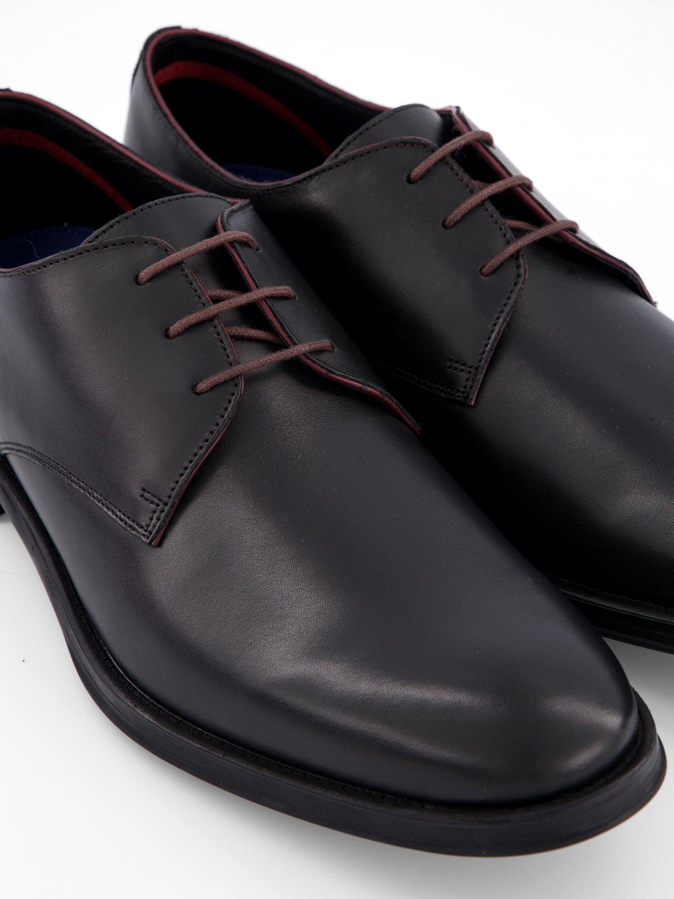  image of ps-paul-smith-george-leather-derby-shoes-black