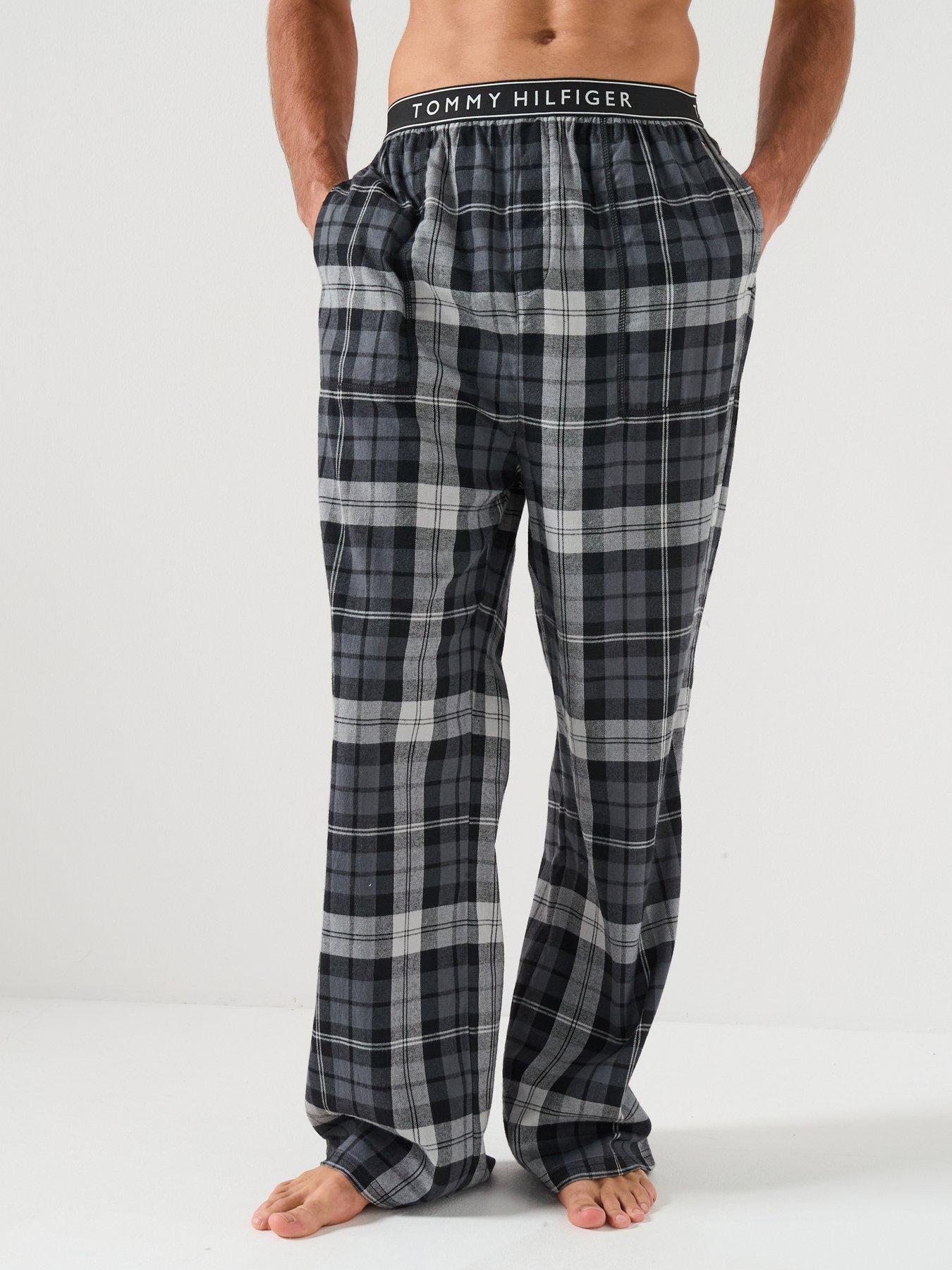 Tommy Hilfiger Check Flannel Pyjama Pants - Dark Grey