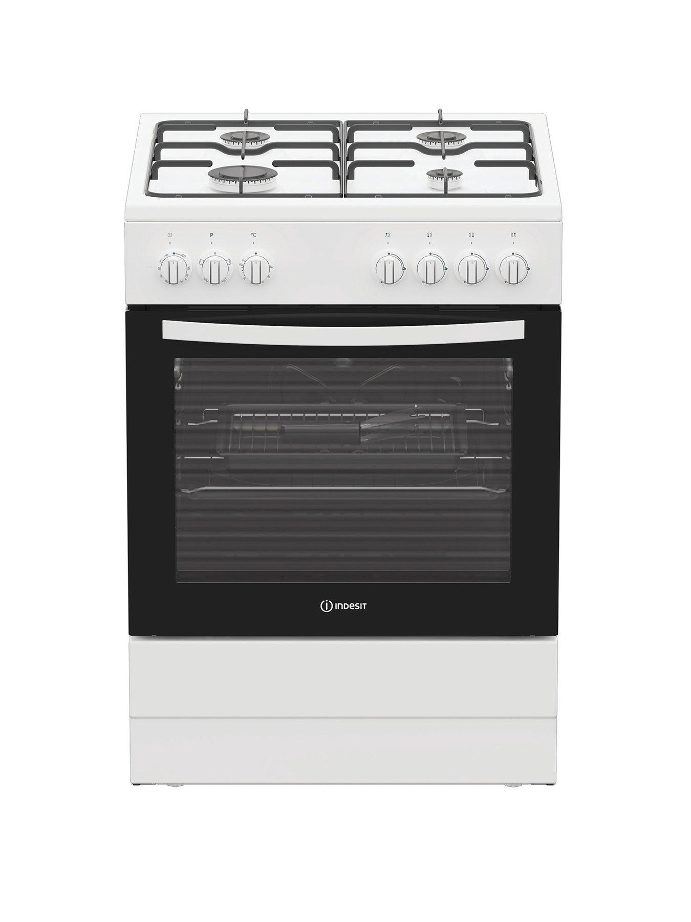 Image 1 of 6 of Indesit I6G3PMW/UK - Gas Single Cooker - White