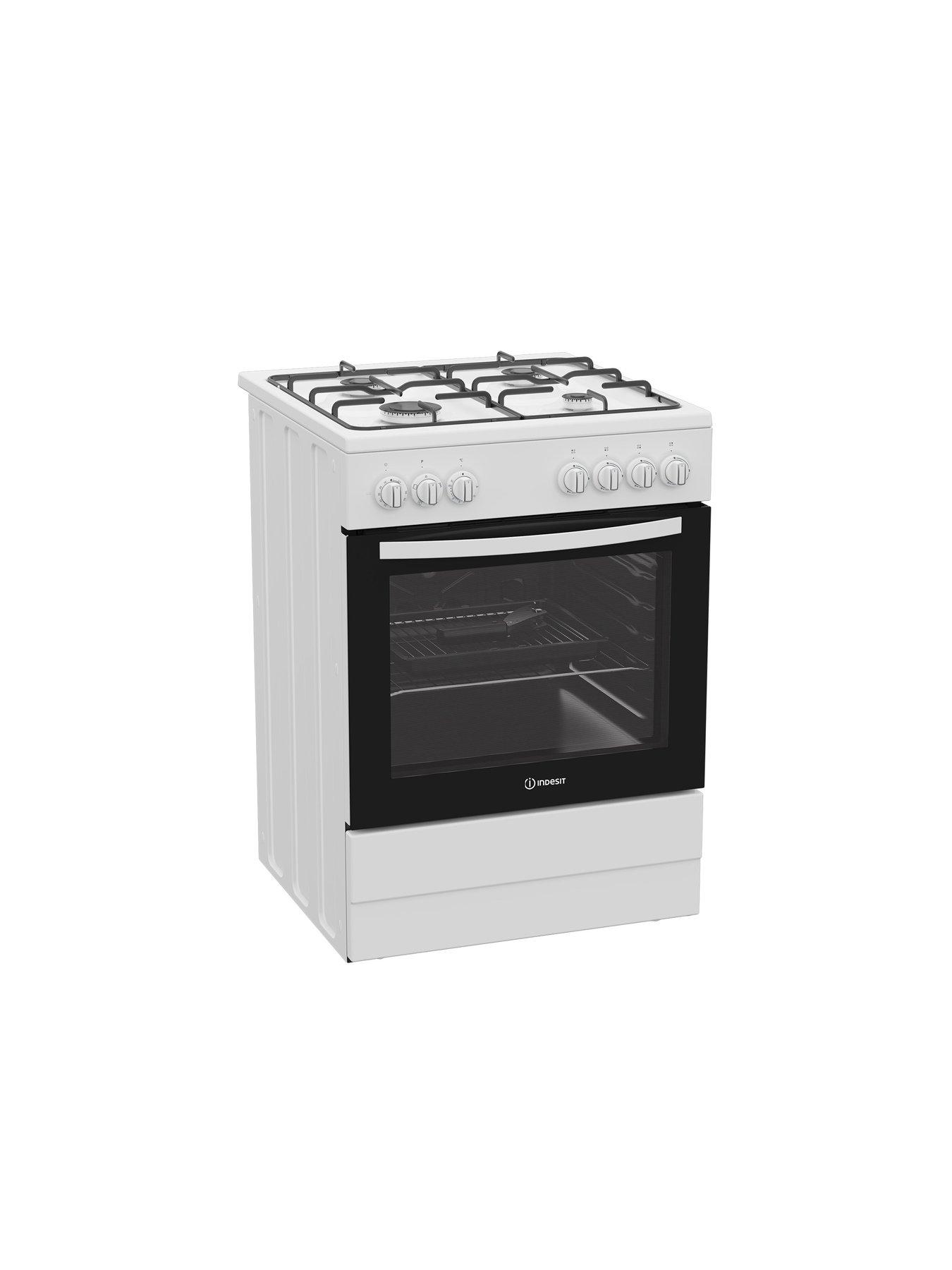 Image 6 of 6 of Indesit I6G3PMW/UK - Gas Single Cooker - White