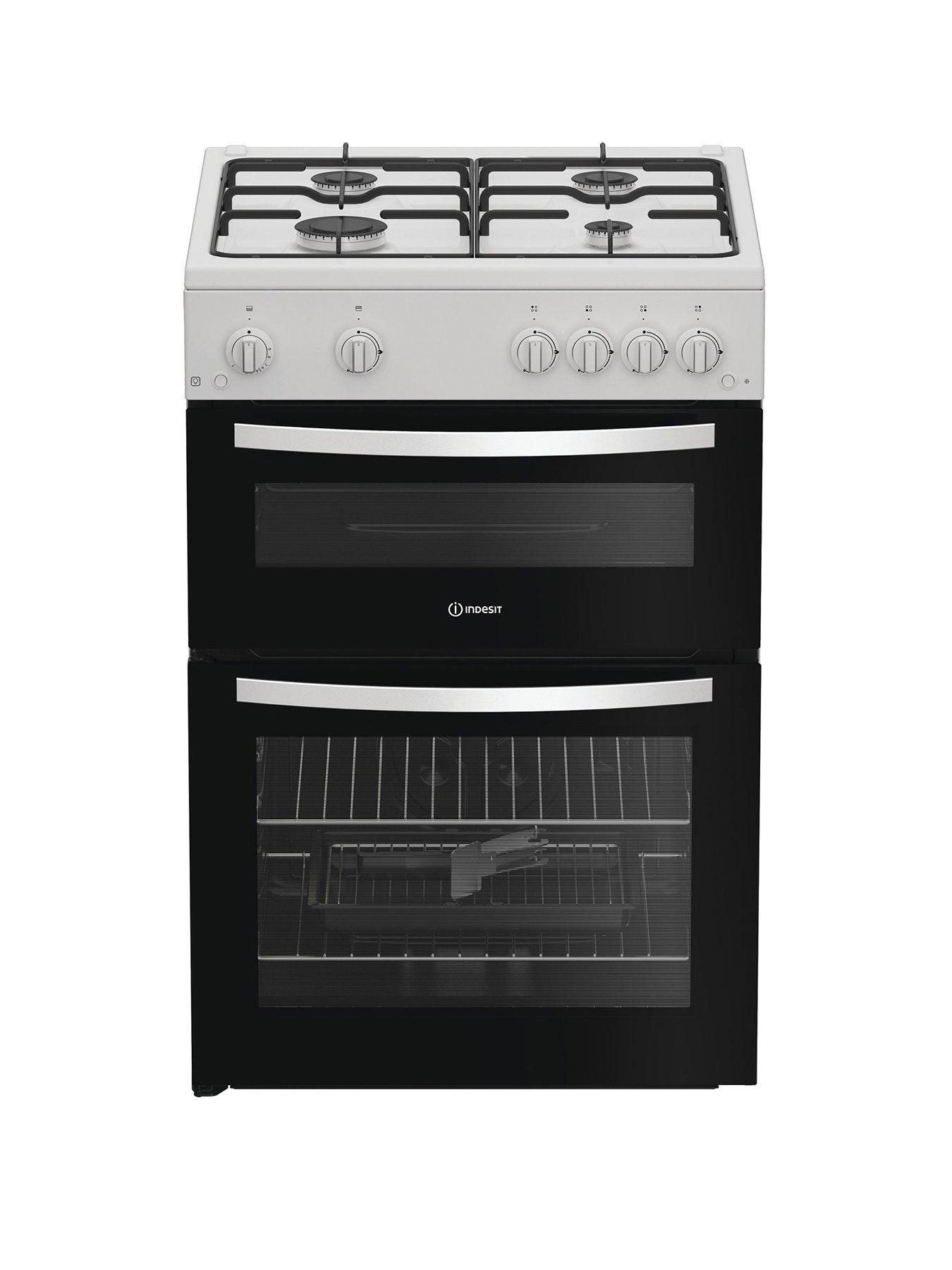 Image 1 of 6 of Indesit ITG6GW - Gas Twin Cooker - White