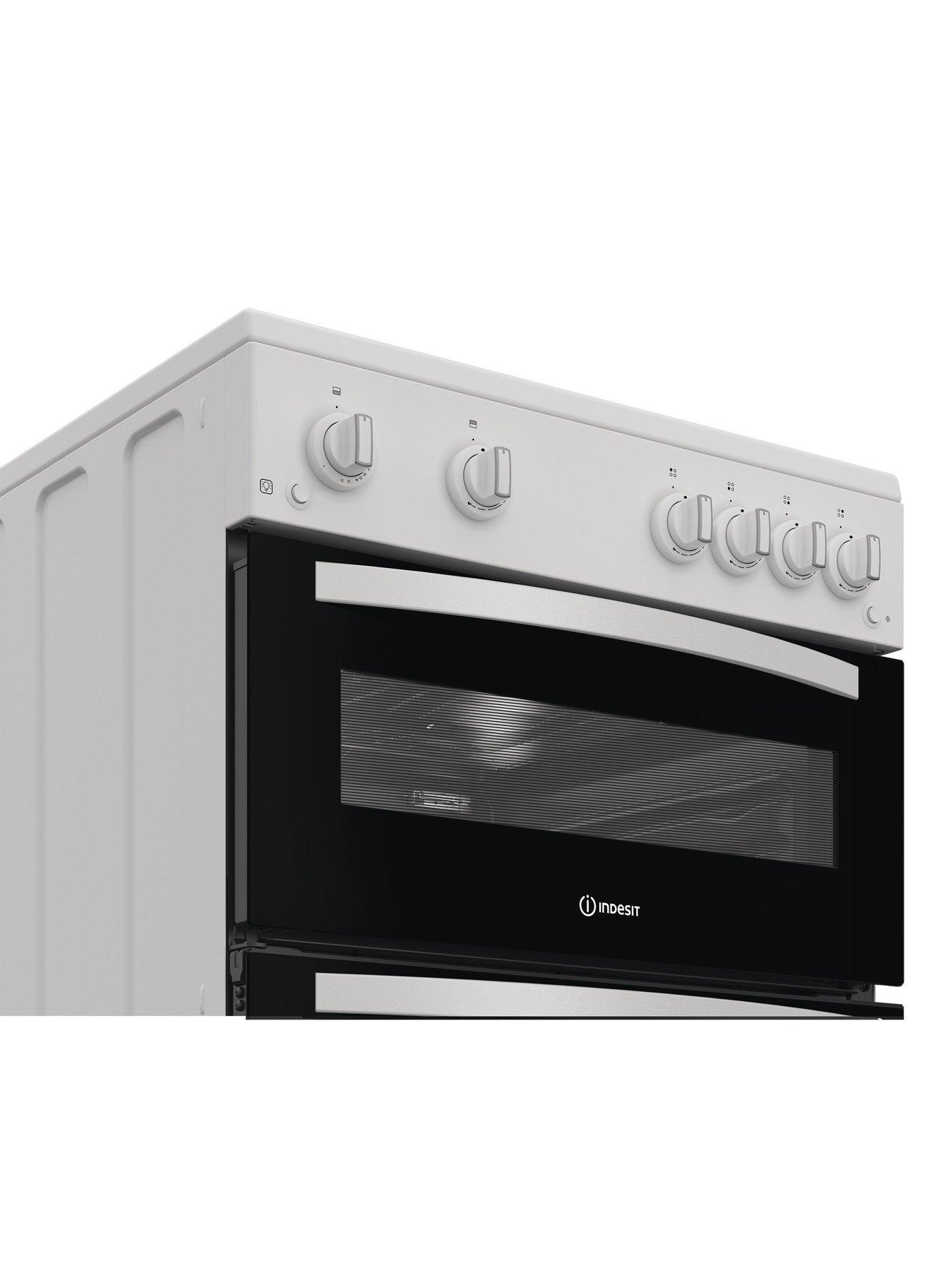 Image 2 of 6 of Indesit ITG6GW - Gas Twin Cooker - White