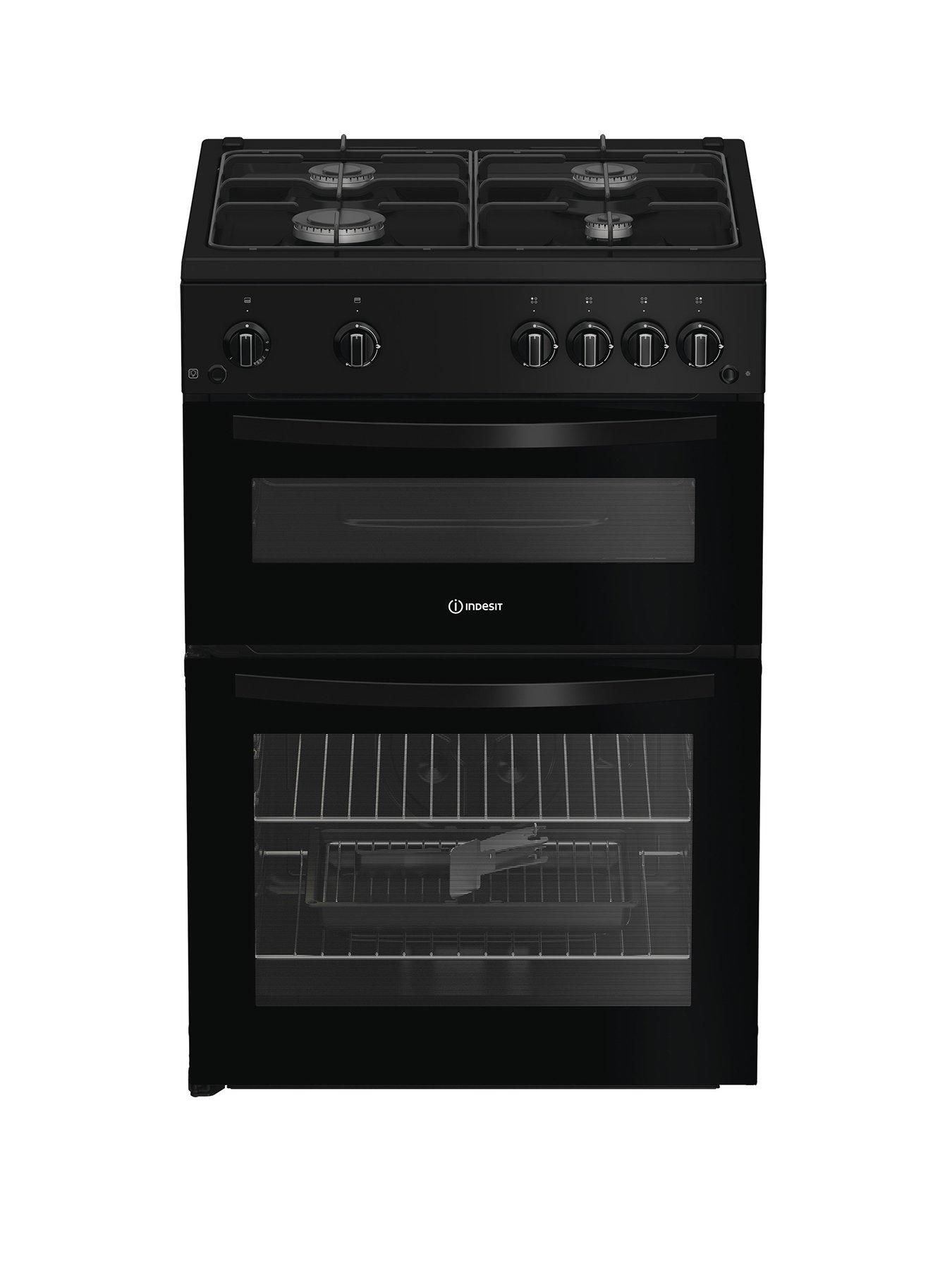 Image 1 of 5 of Indesit ITG6GB - Gas Twin Cooker - Black