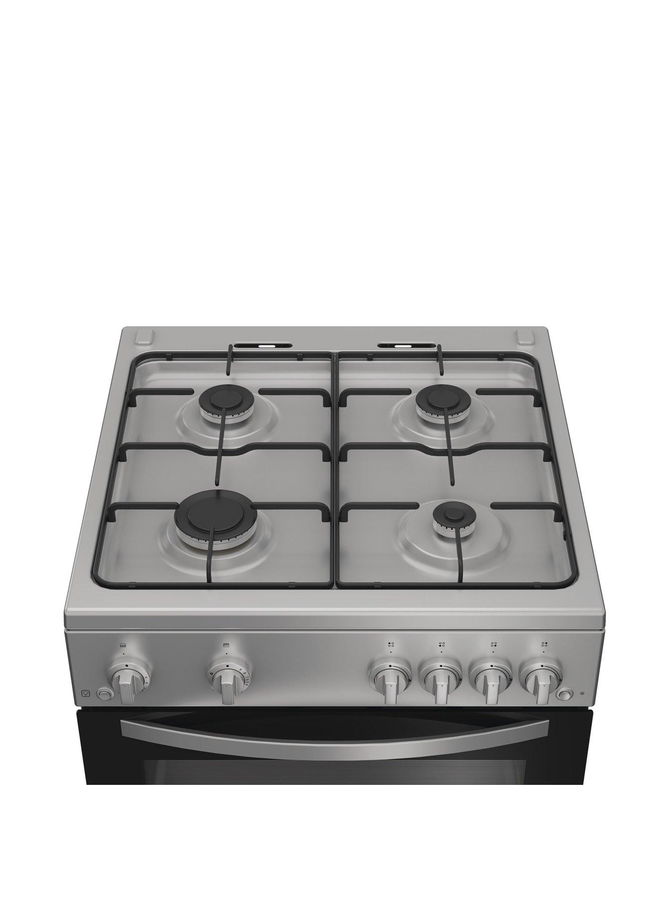 Image 5 of 6 of Indesit IDG6GS - Gas Double Cooker - Silver