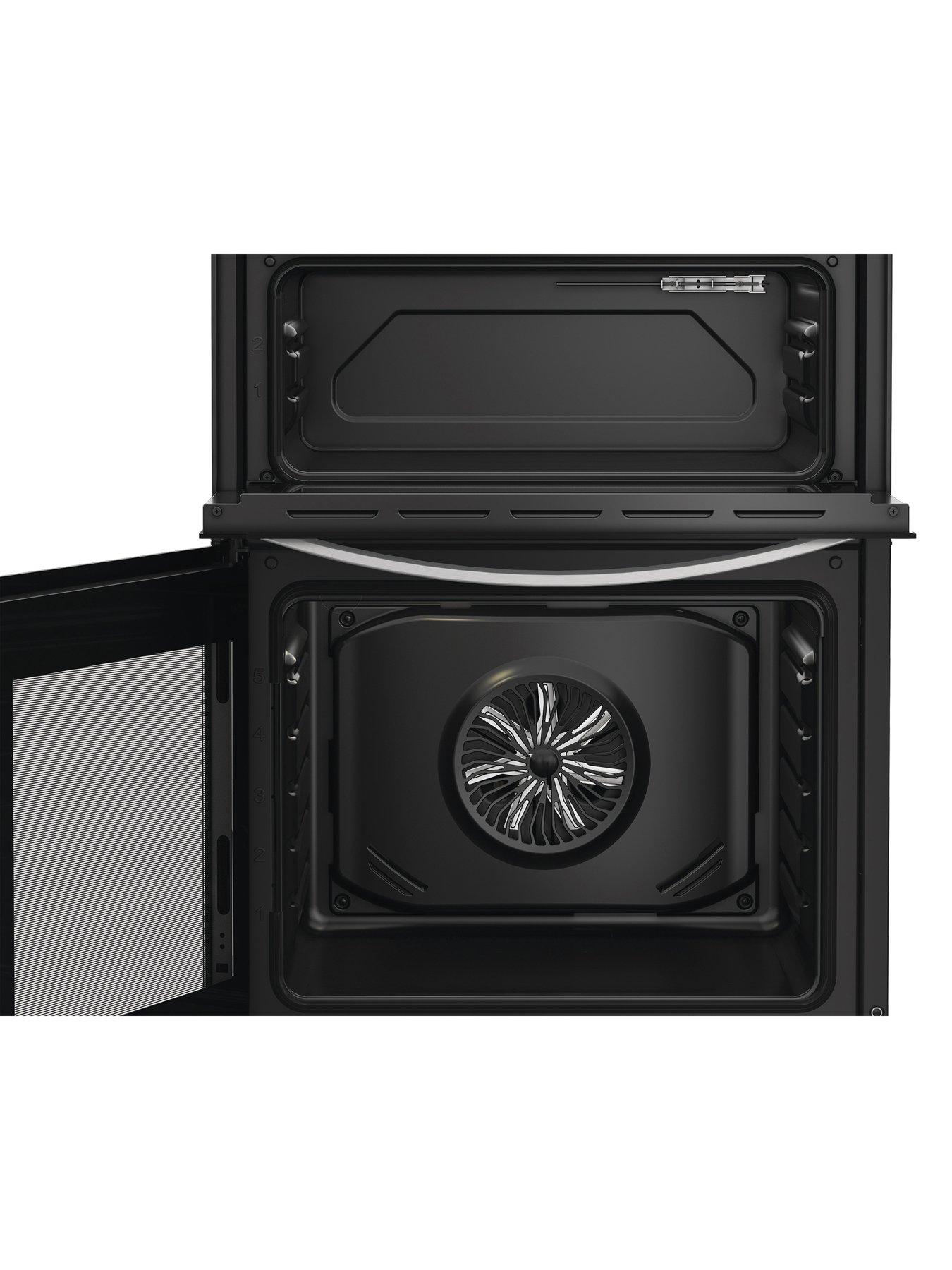  image of indesit-ide6vmb-electric-double-cooker-black