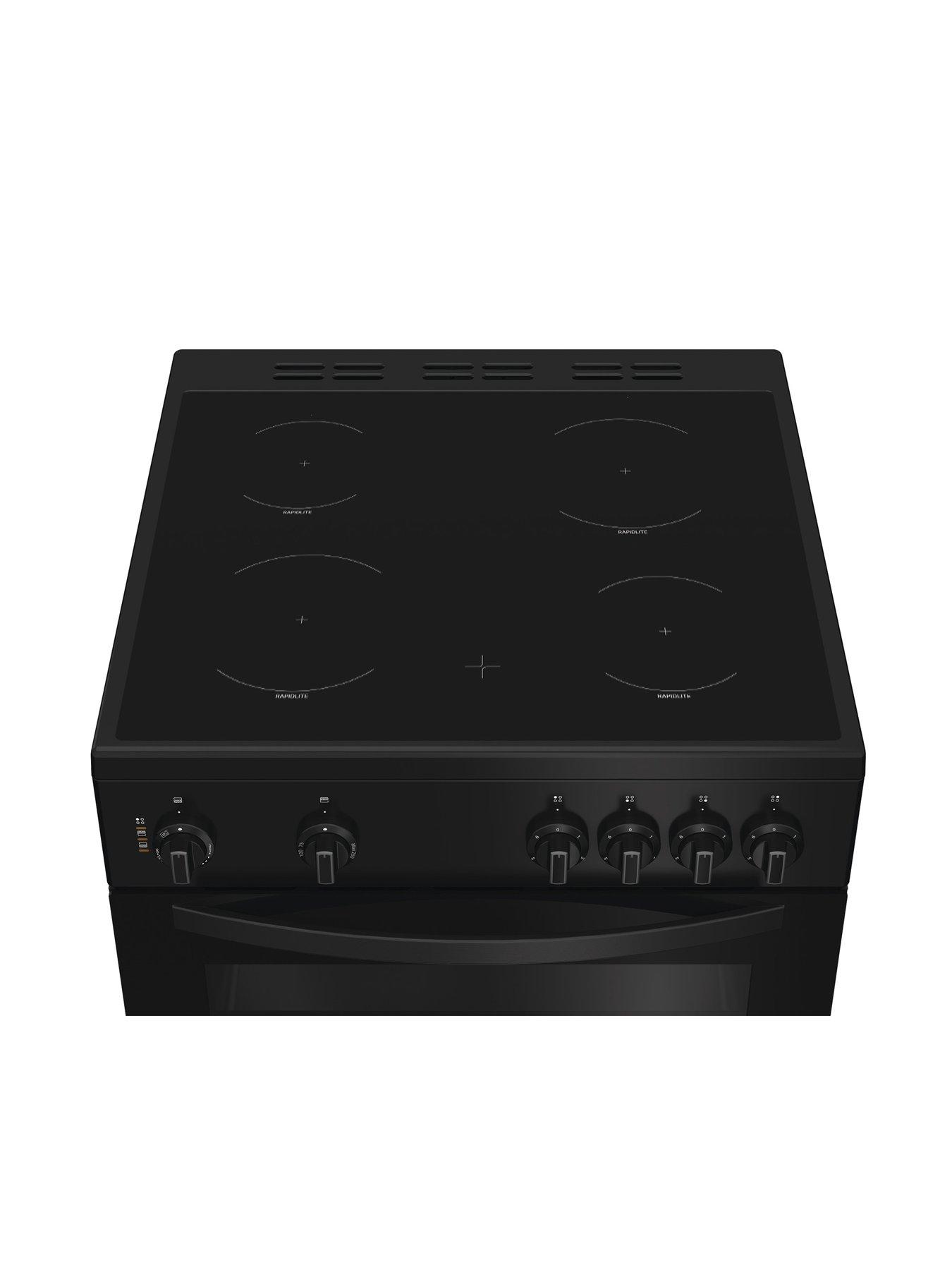  image of indesit-ide6vmb-electric-double-cooker-black