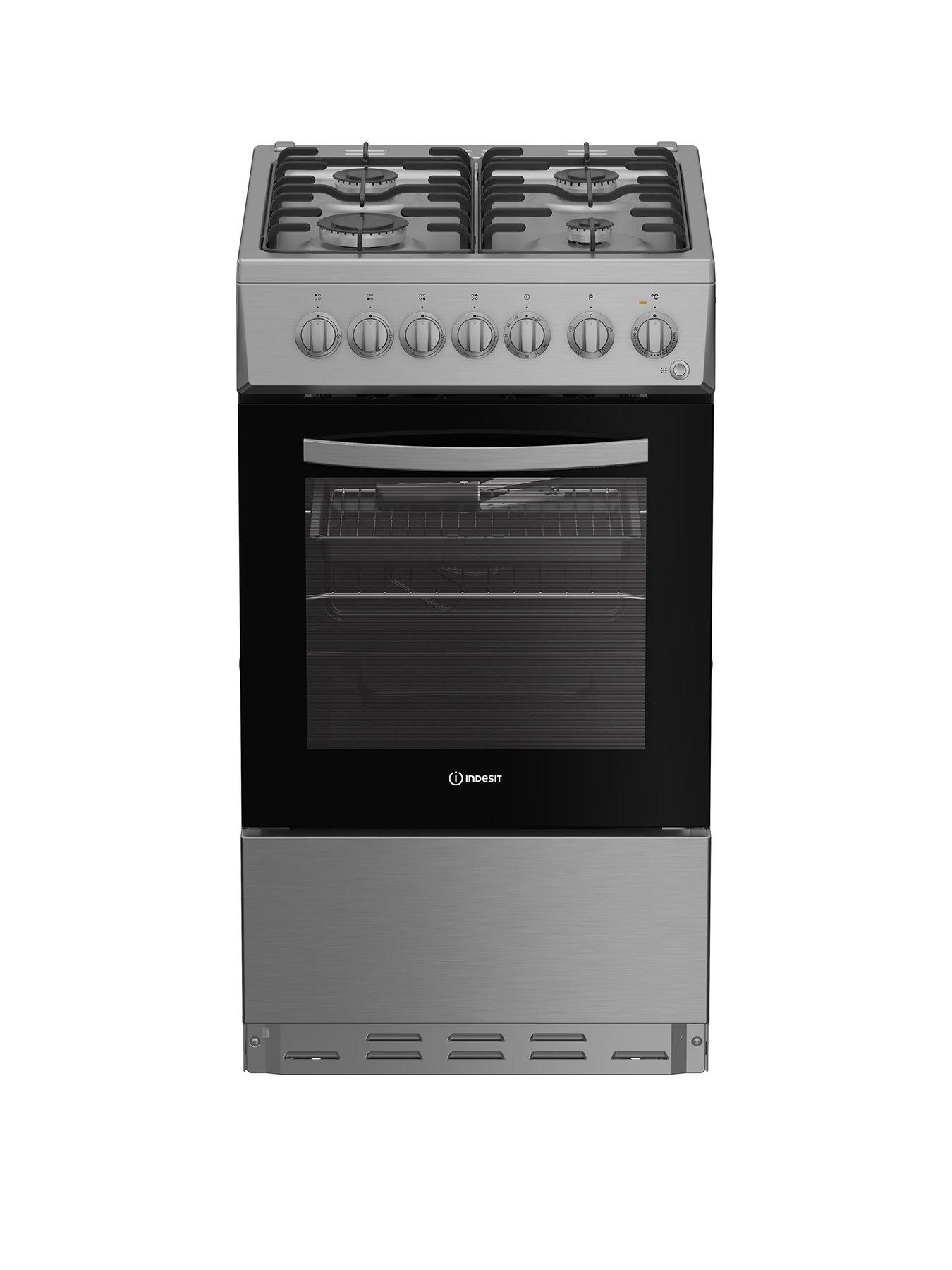 Image 1 of 6 of Indesit I5G3PMX - Dual Fuel Single Cooker - Silver
