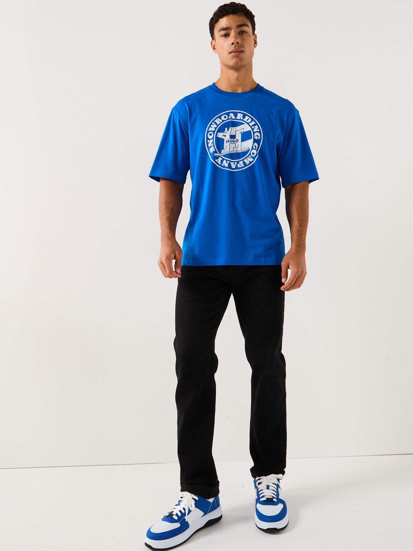 Image 3 of 4 of HUGO Napolux Regular Fit T-Shirt - Blue