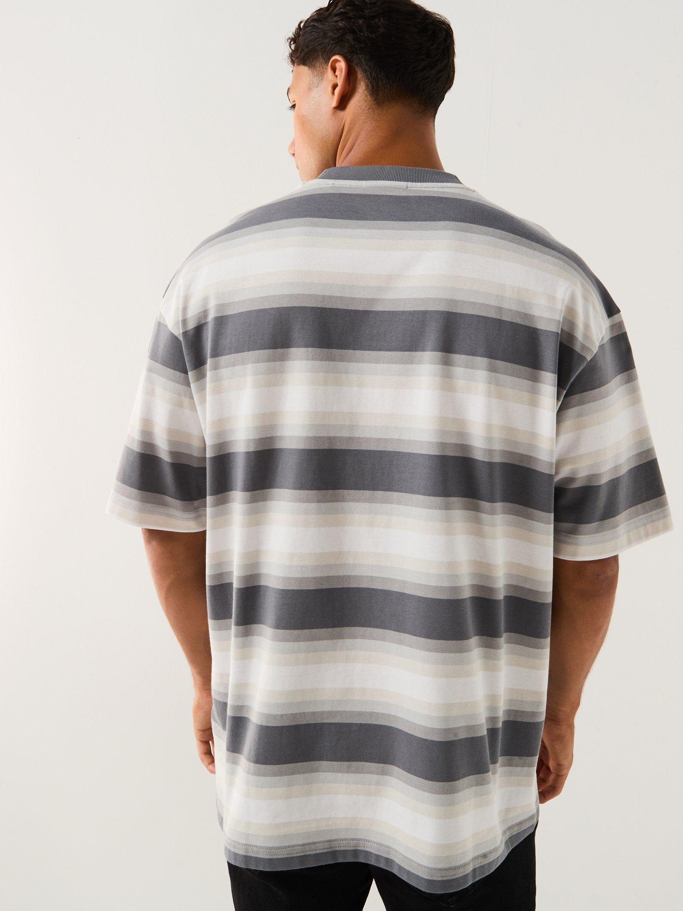 Image 2 of 6 of HUGO Nisote Loose Fit T-Shirt - Grey