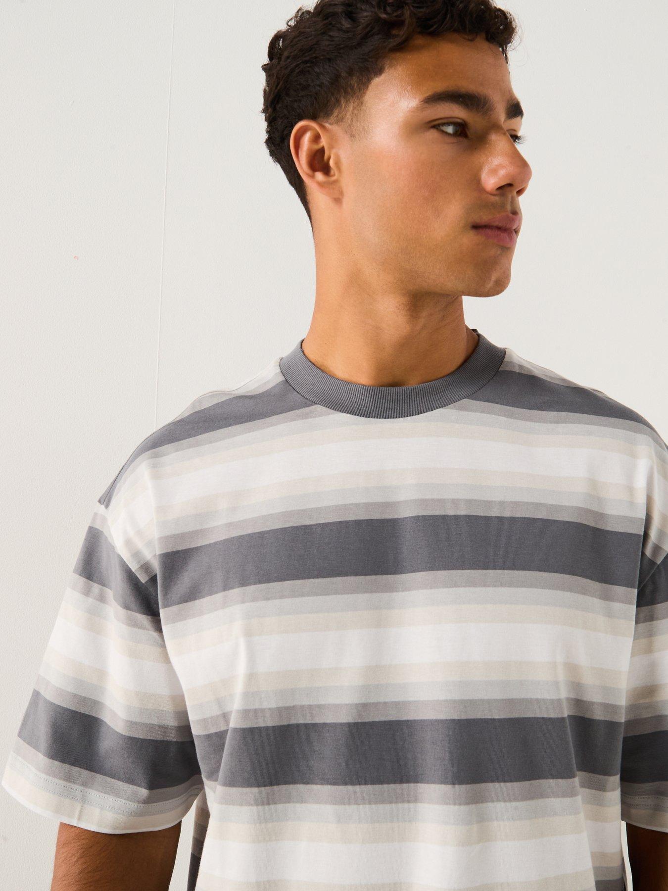 Image 5 of 6 of HUGO Nisote Loose Fit T-Shirt - Grey