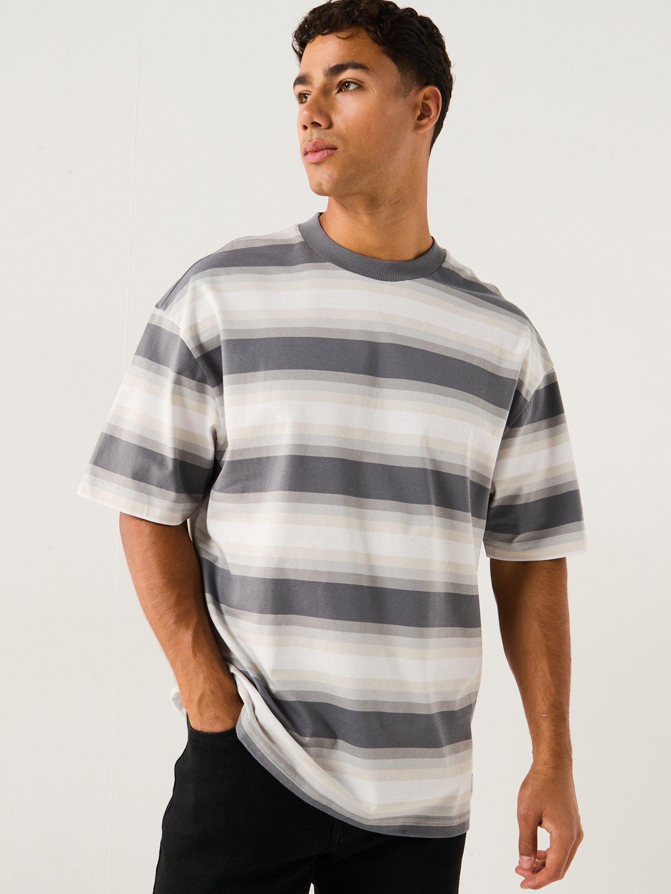 Image 6 of 6 of HUGO Nisote Loose Fit T-Shirt - Grey