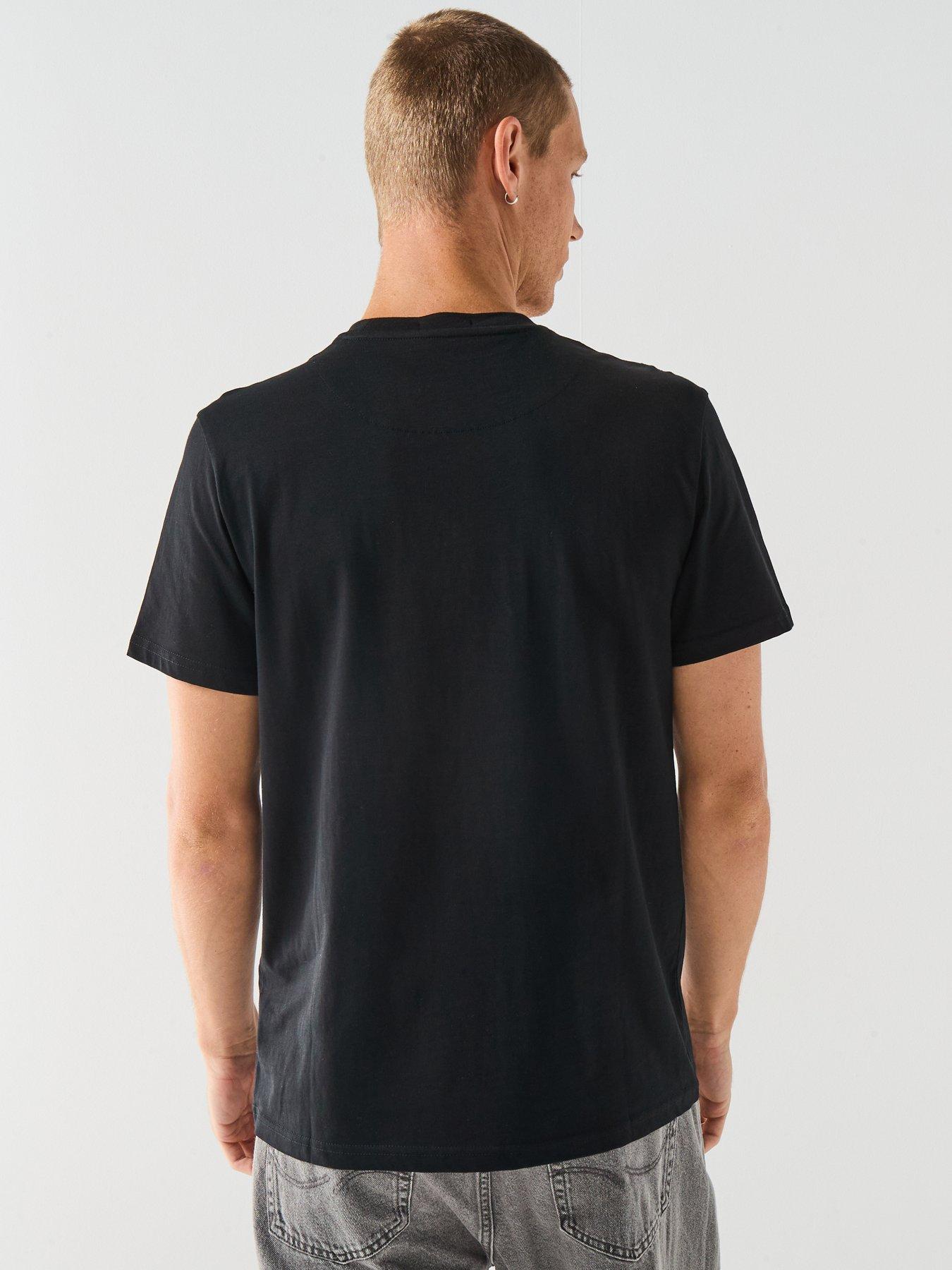 Image 2 of 6 of Weekend Offender Exclusive Oasis Berwich Print T-Shirt - Black