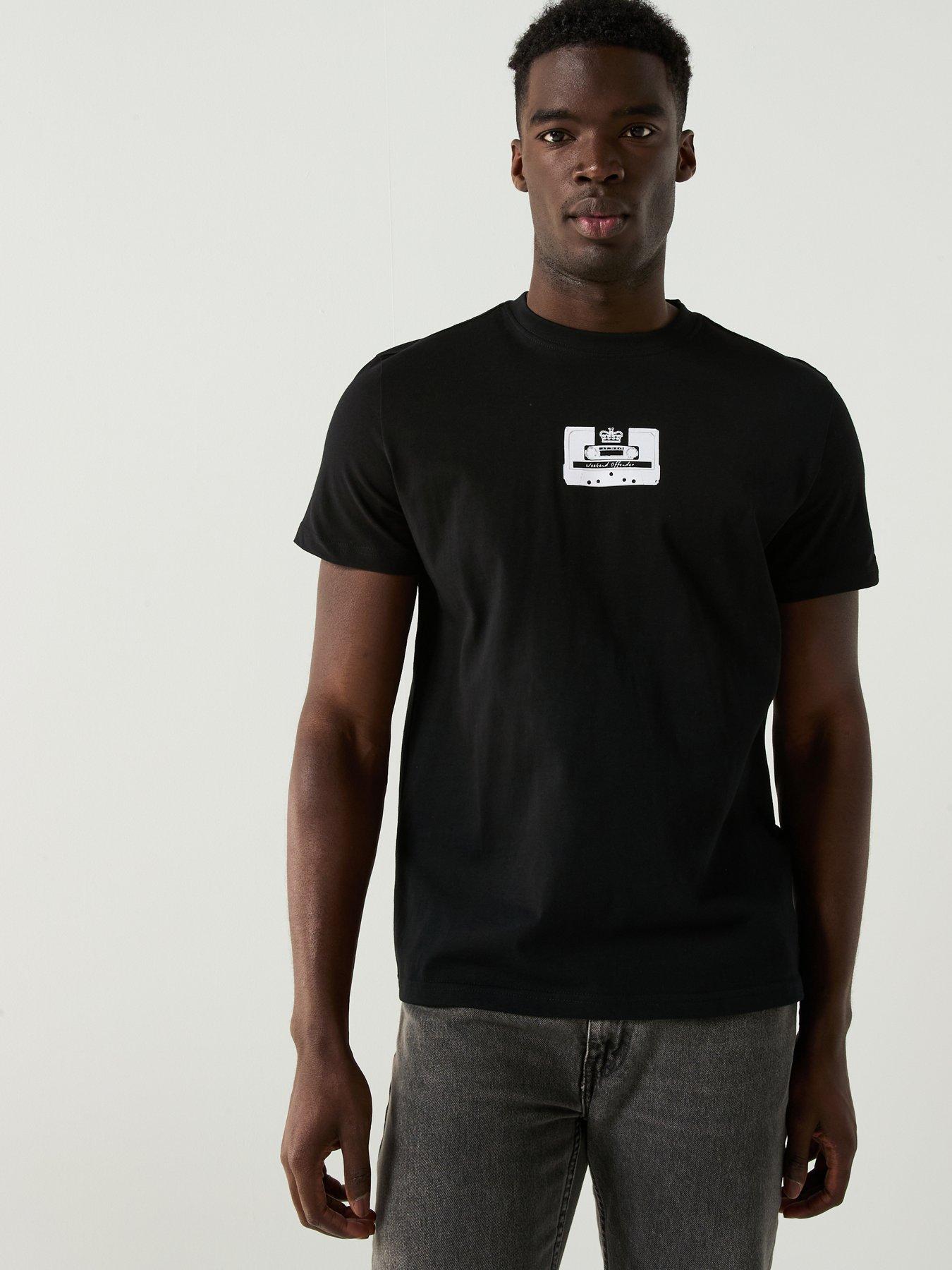 undefined Exclusive Cassette Tape Back Graphic T-Shirt - Black