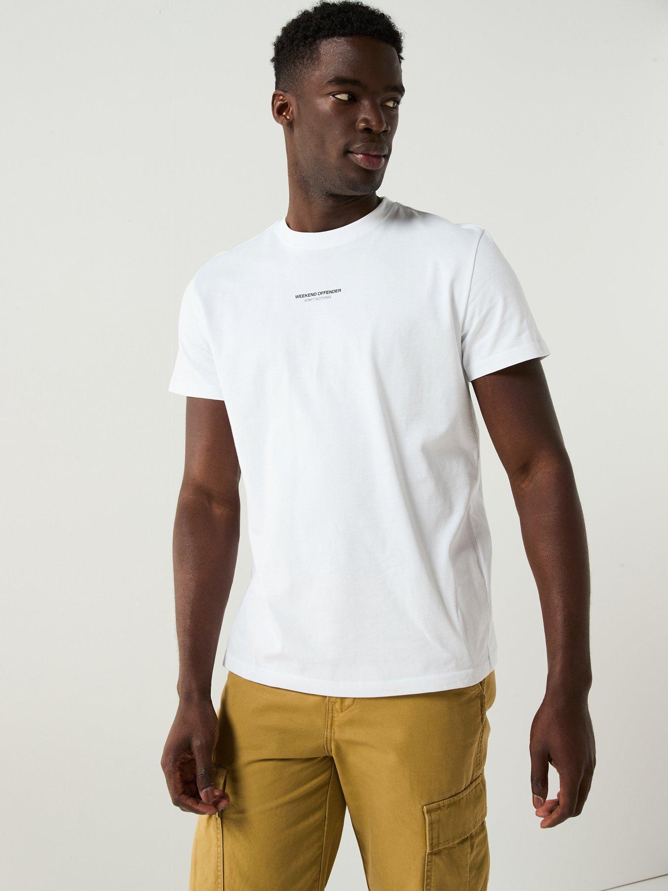 Image 2 of 6 of Weekend Offender Exclusive Cd Back Graphic T-Shirt - White