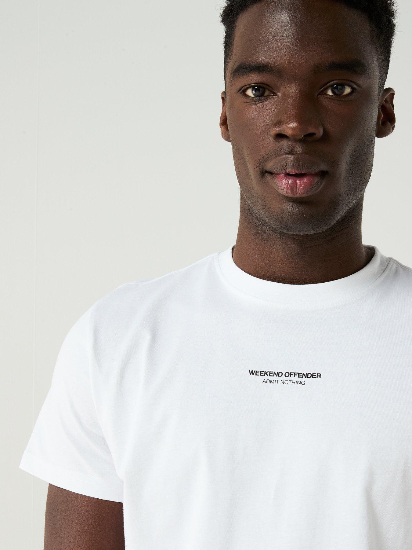 Image 4 of 6 of Weekend Offender Exclusive Cd Back Graphic T-Shirt - White