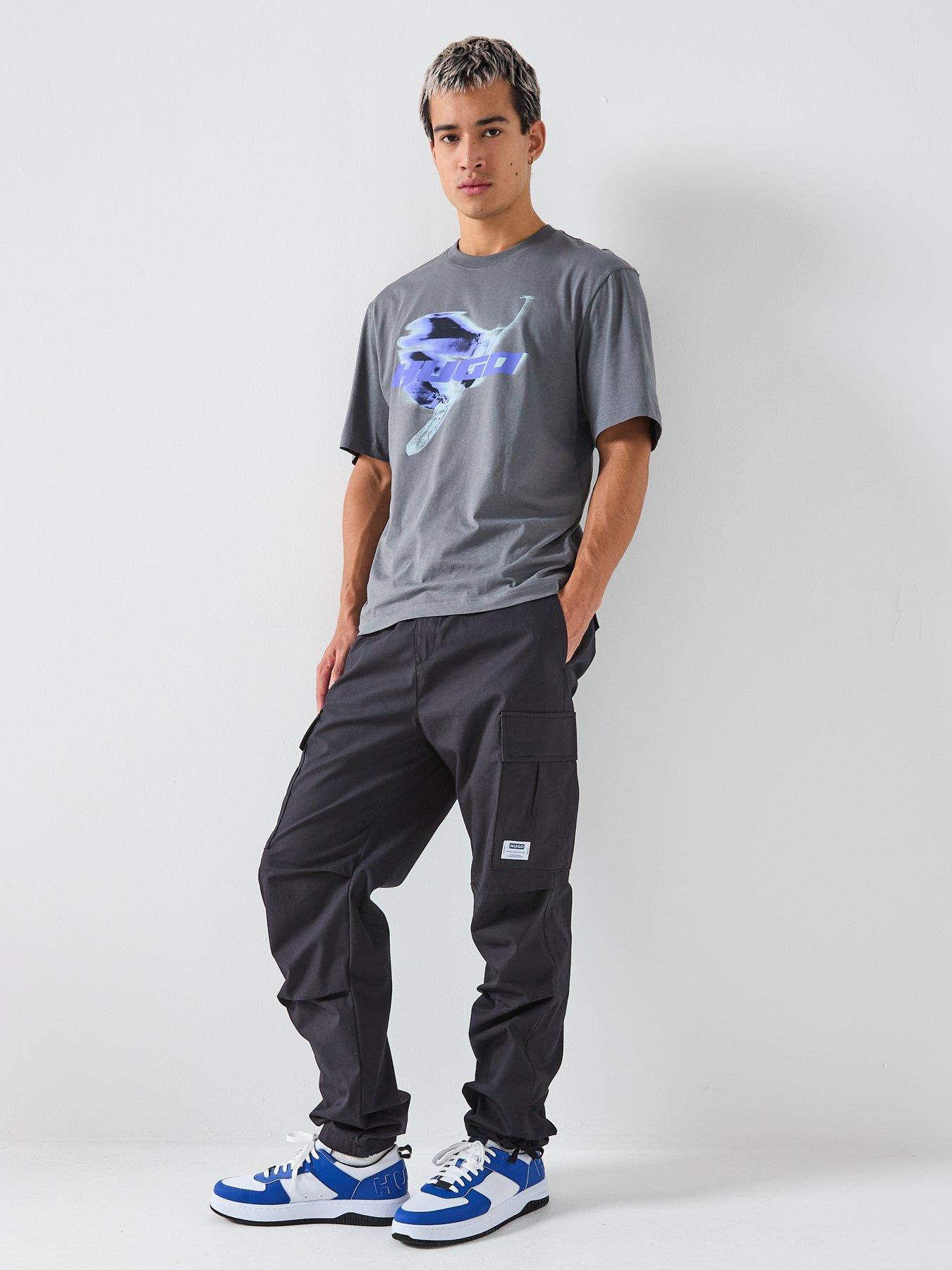Image 5 of 5 of HUGO Narolix Regular Fit T-Shirt - Grey