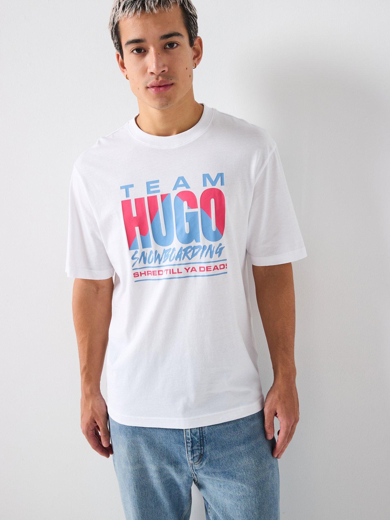 HUGO Narolix Regular Fit T-shirt - White