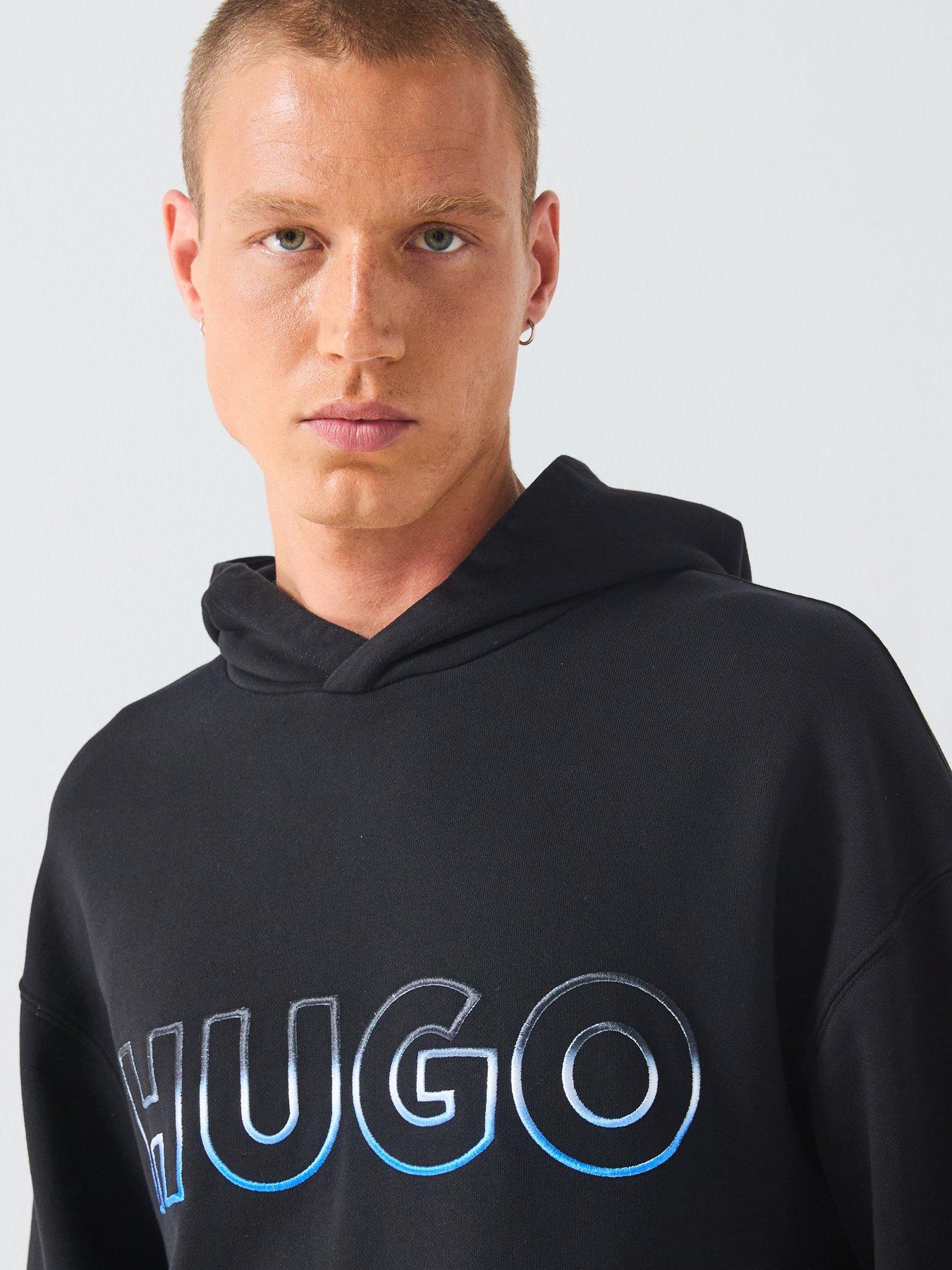 Image 5 of 6 of HUGO Nogudi Regular Fit Overhead Hoodie - Black