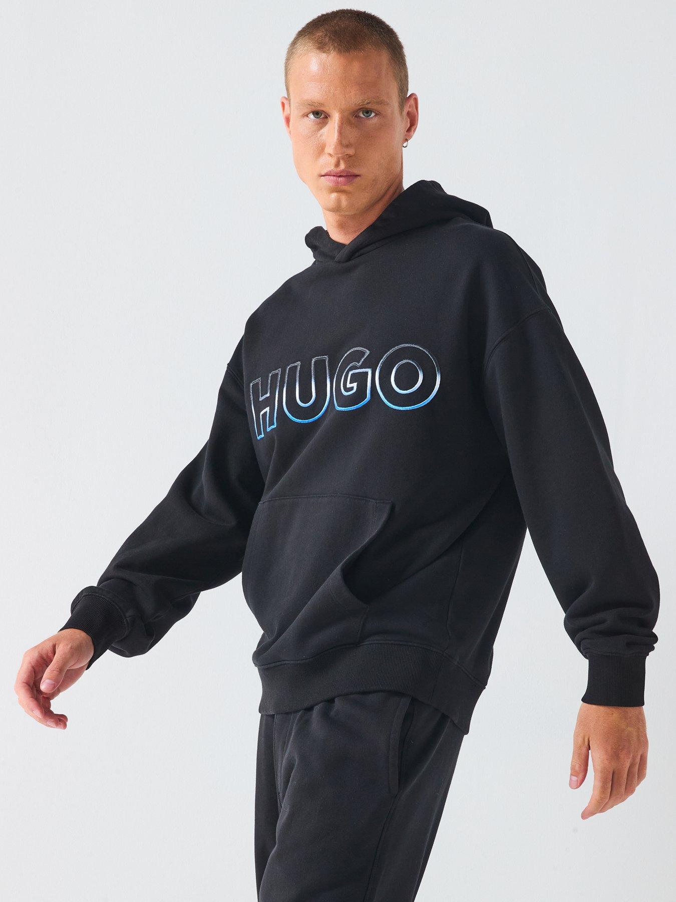 Image 6 of 6 of HUGO Nogudi Regular Fit Overhead Hoodie - Black