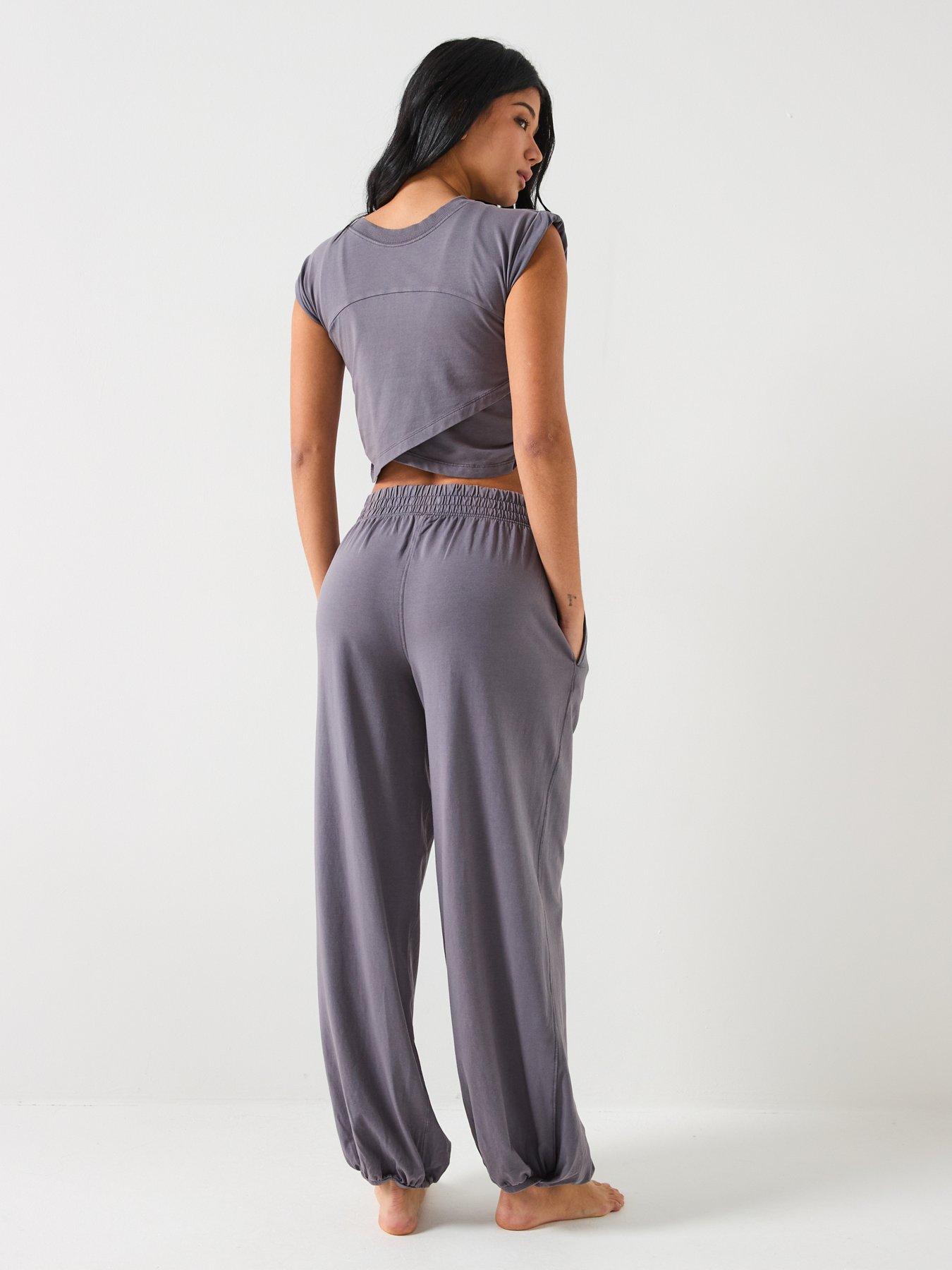 Image 2 of 6 of FP Movement Womens Training Logo Hot Shot Crossover Set - Grey