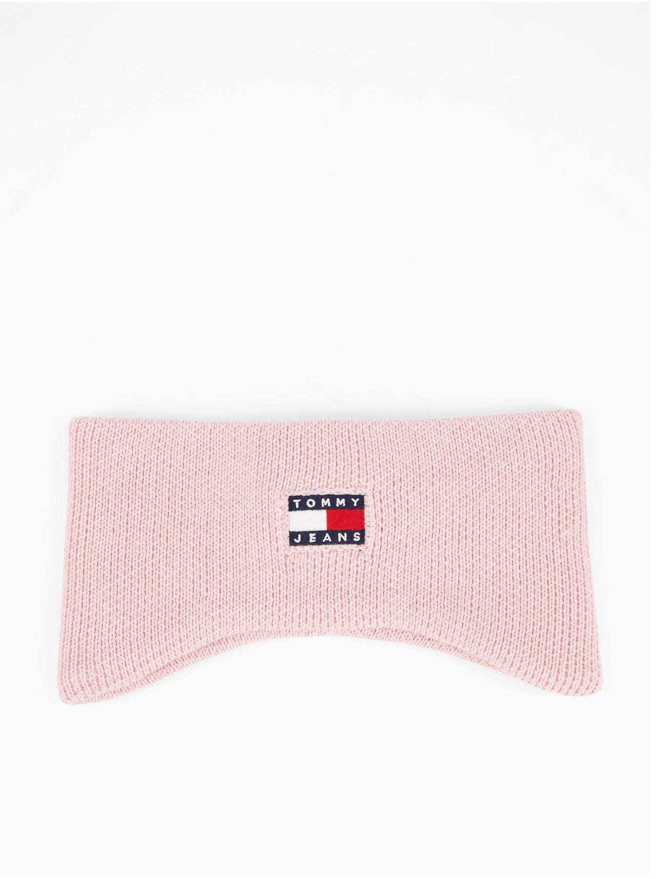 Tommy Jeans Knitted Headband With Logo - Pink