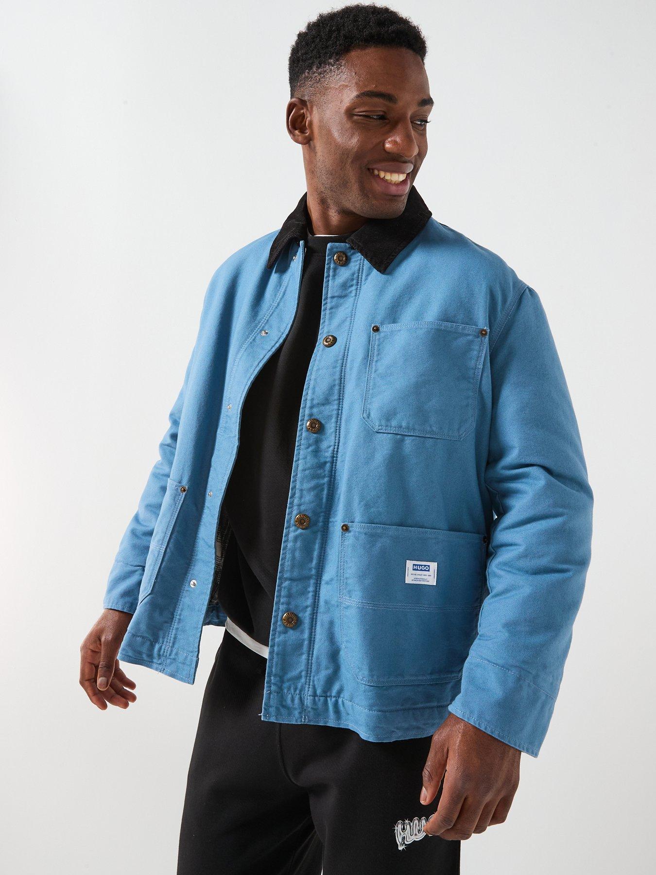 HUGO Brams254W1 Oversize Fit Outerwear - Blue