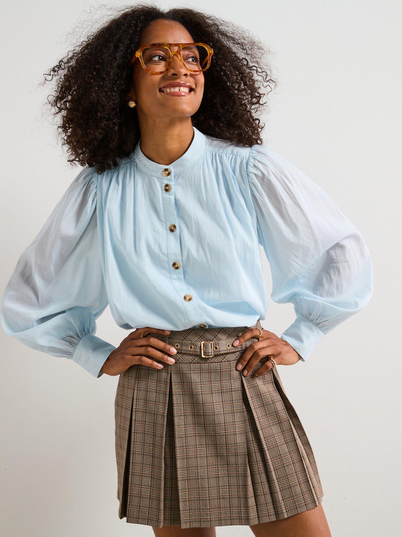 v-by-very-puff-sleeve-blouse-blue