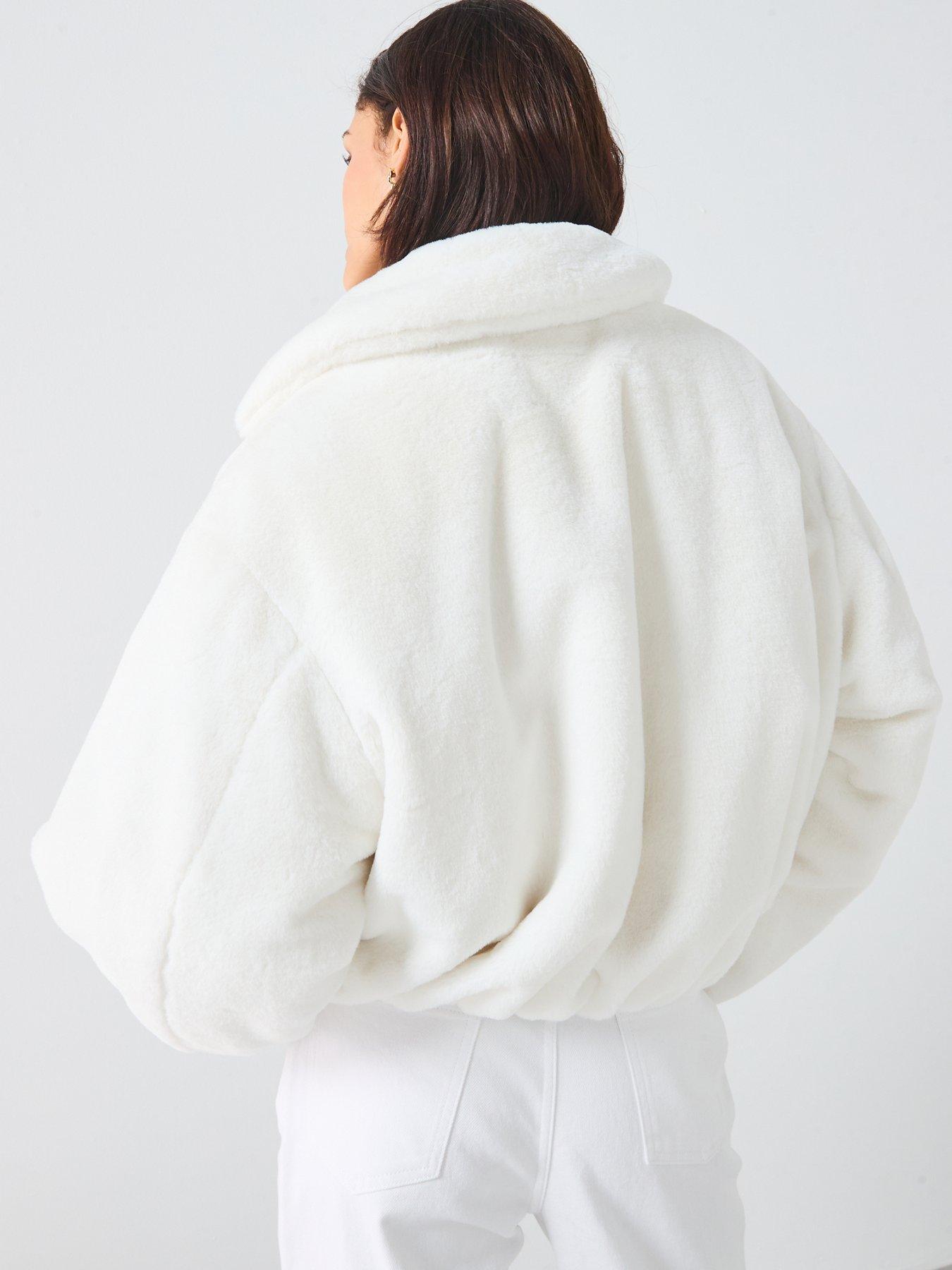stillFront image of tommy-jeans-faux-fur-bomber-jacket-white