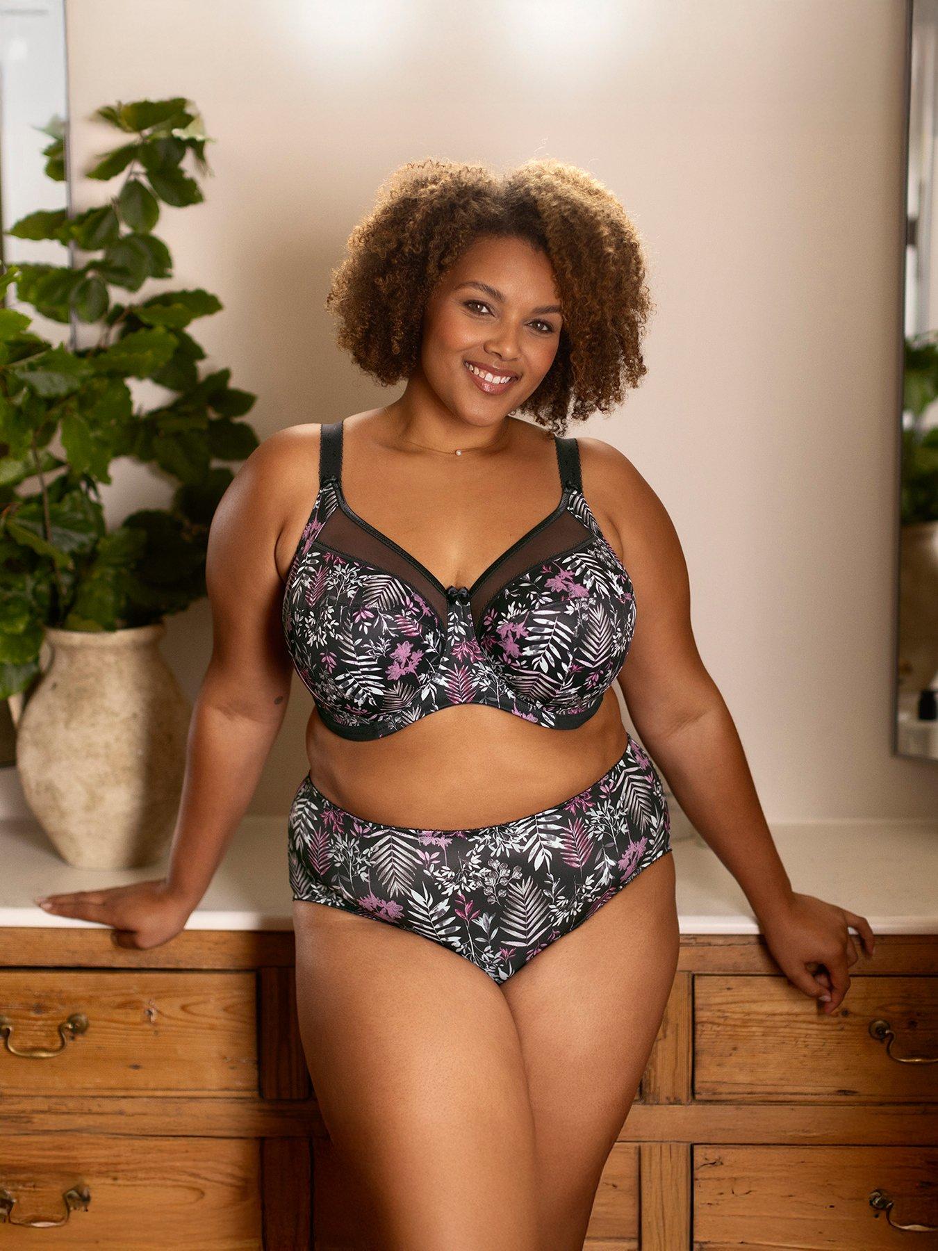 undefined Goddess Kayla Underwired Bra - Charcoal