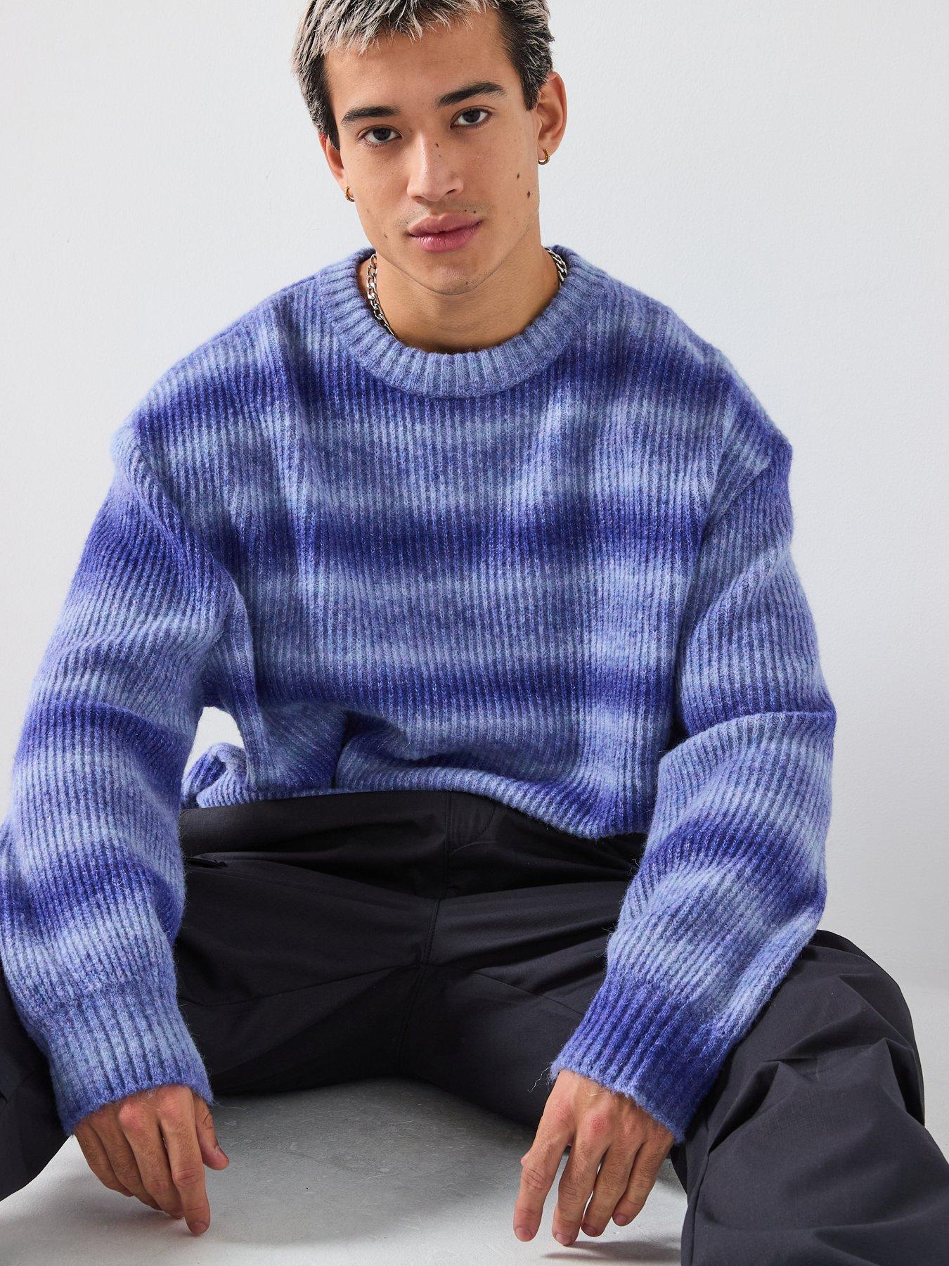 undefined Sfusi Oversize Fit Knitted Jumper - Blue