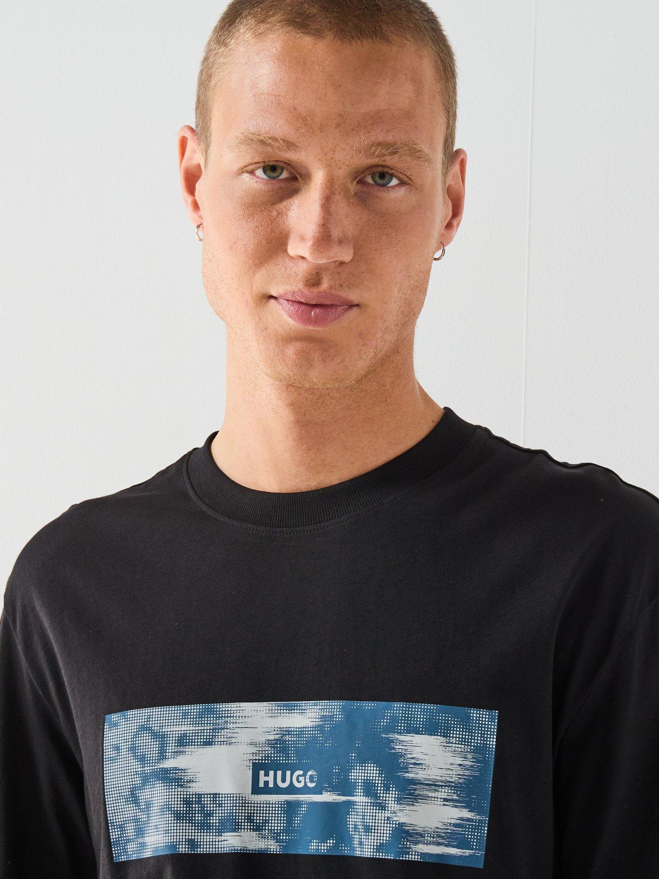 Image 4 of 6 of HUGO Napolux Regular Fit T-Shirt - Black