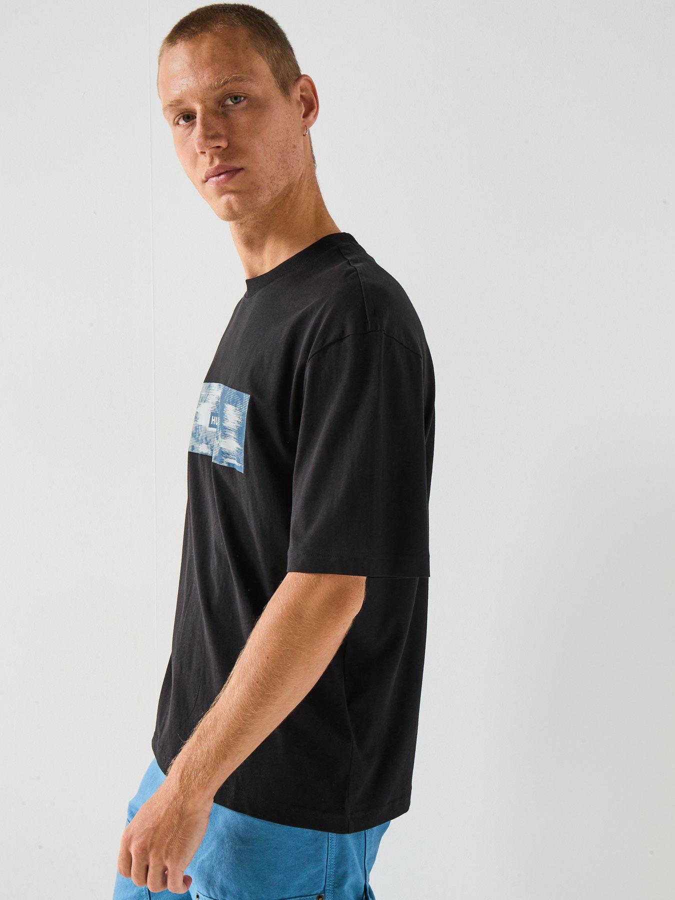 Image 6 of 6 of HUGO Napolux Regular Fit T-Shirt - Black