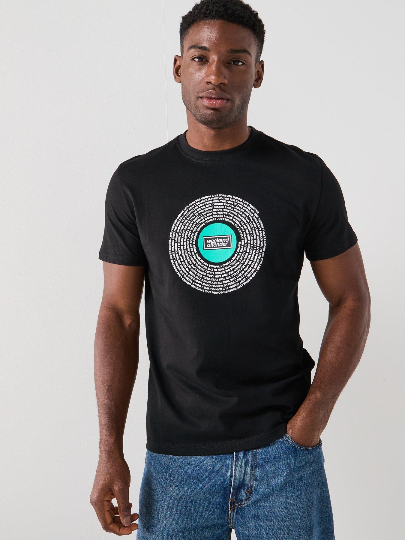 undefined Exclusive Oasis Live Forever Print T-Shirt - Black