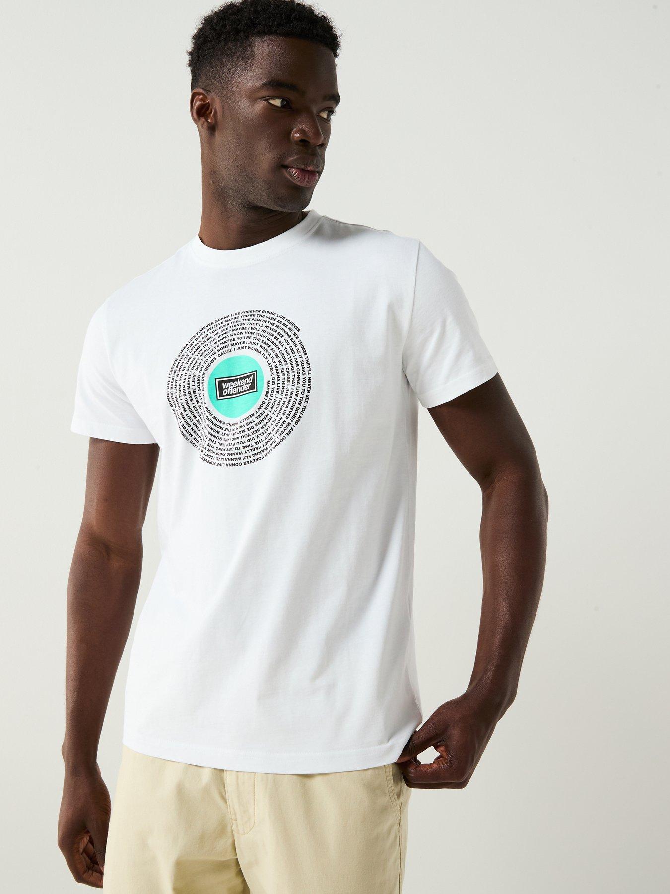 undefined Exclusive Oasis Live Forever Print T-Shirt - White