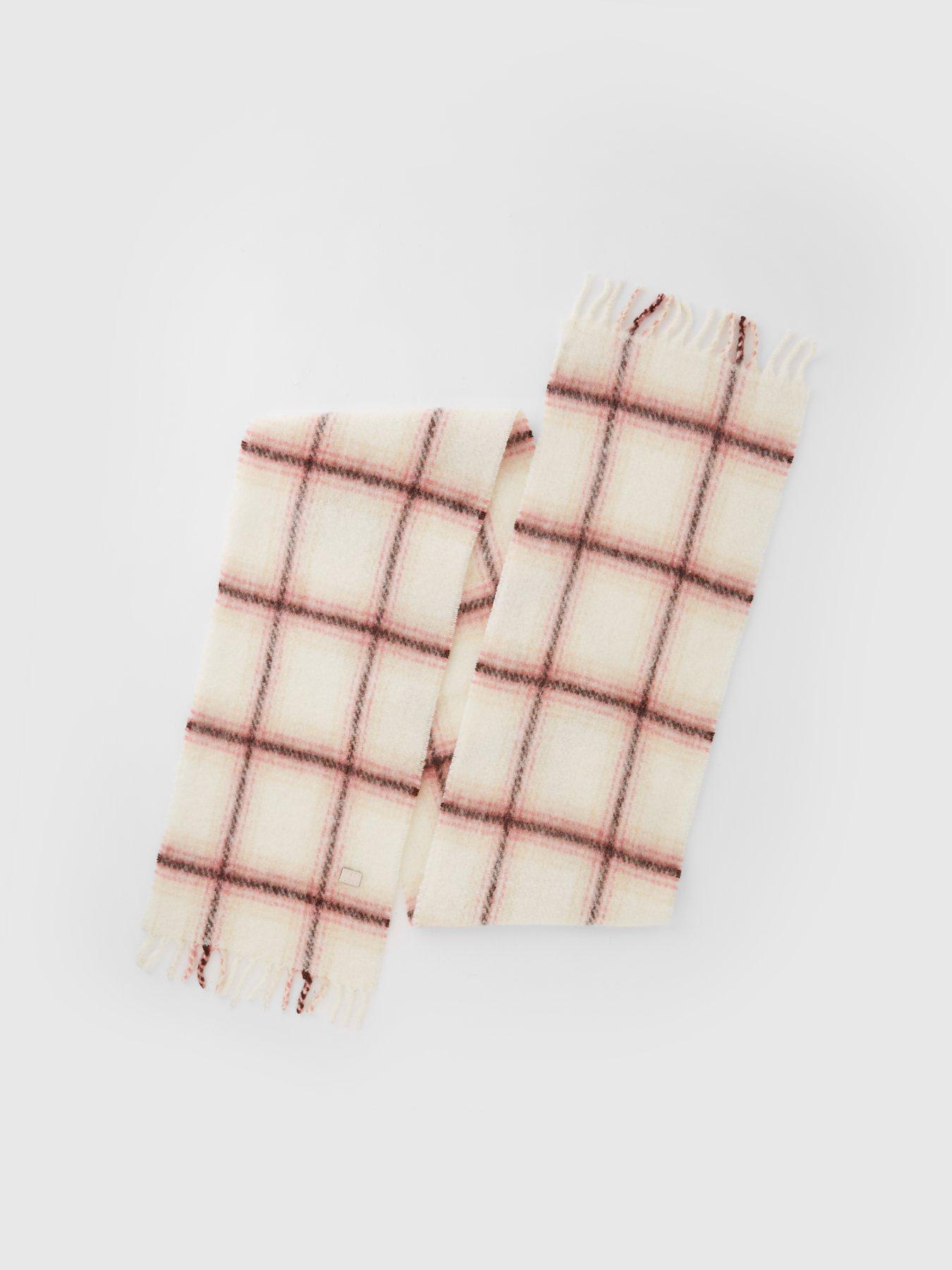  image of tommy-jeans-heritage-check-scarf-pink