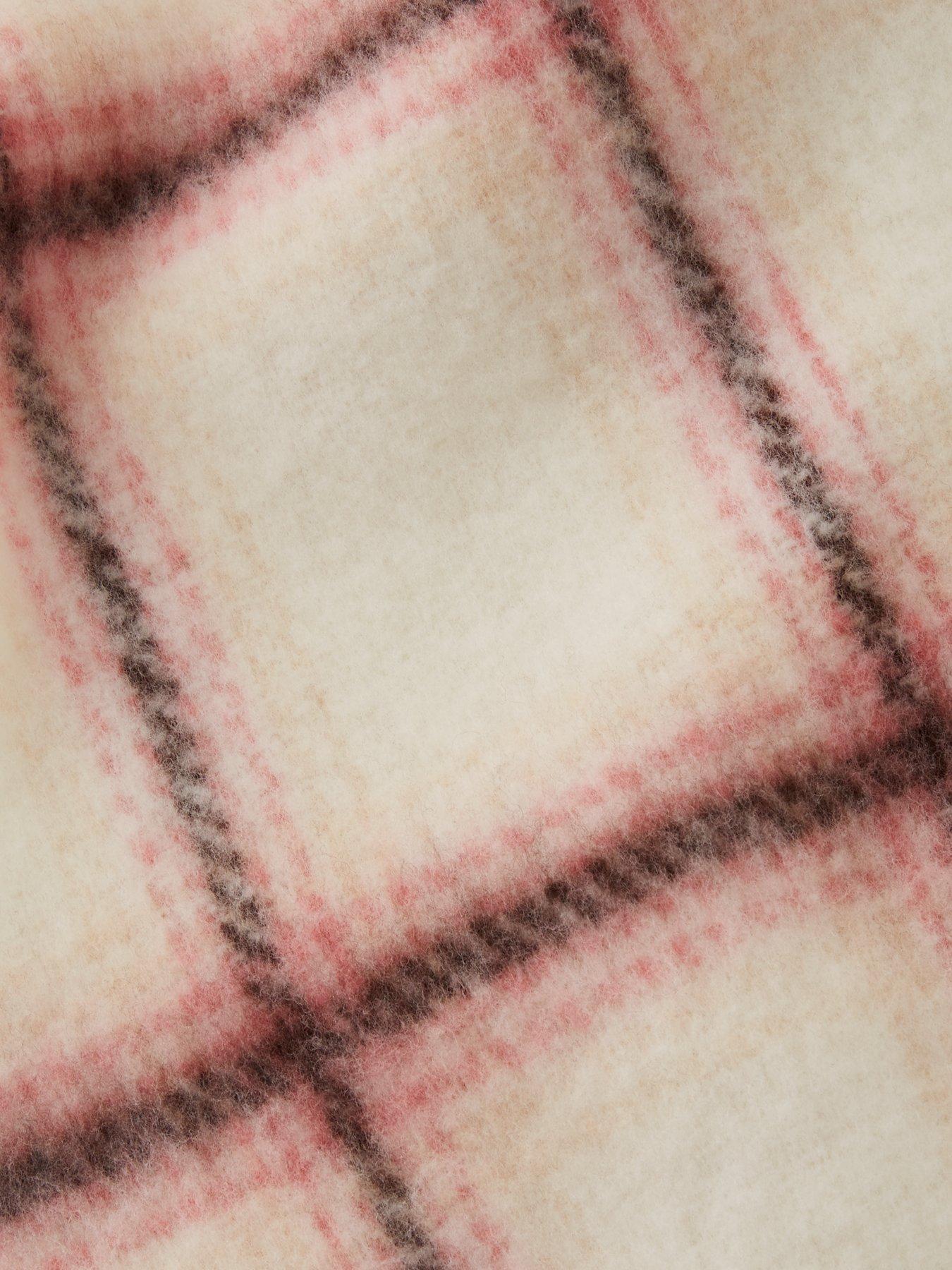  image of tommy-jeans-heritage-check-scarf-pink