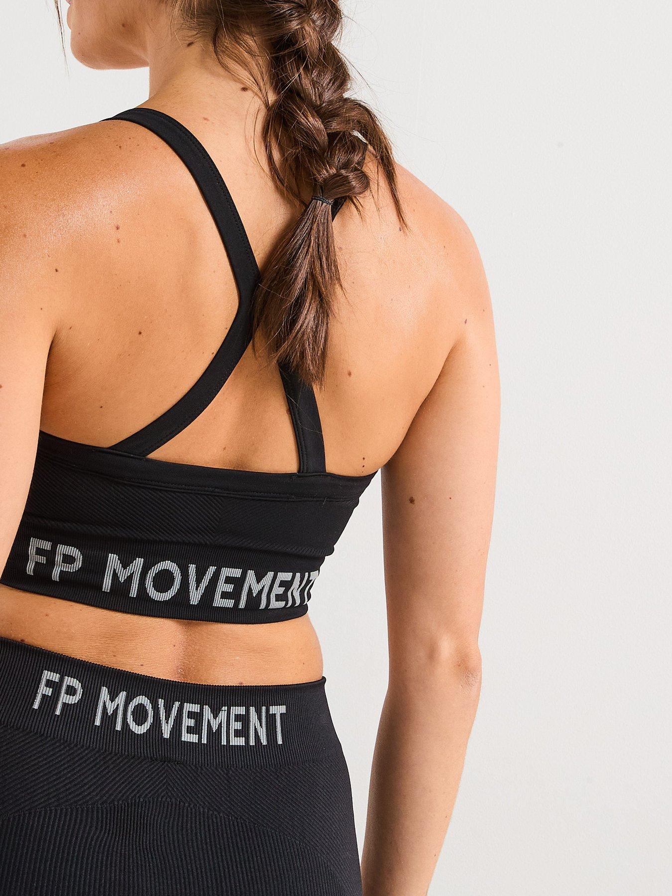 Image 6 of 6 of FP Movement Womens Training Long Haul Logo Bra - Black