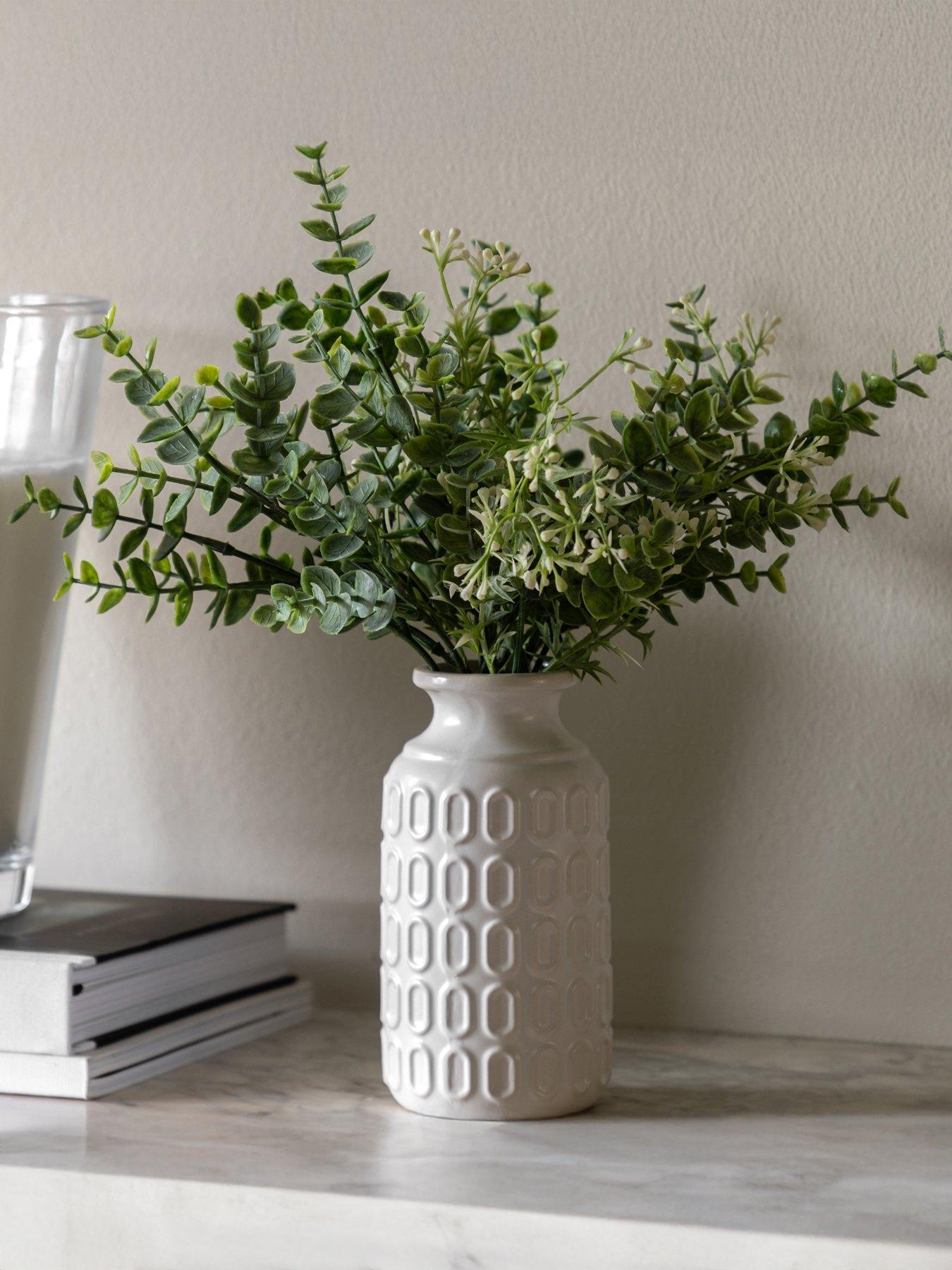 Gallery Direct Retro Vase With Eucalyptus